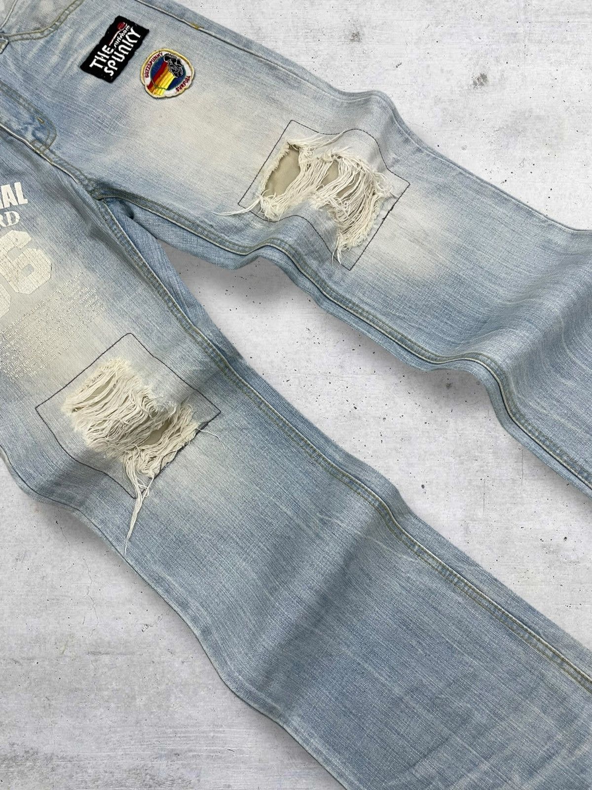 Beauty Beast VINTAGE OG BUZZSPUNKY 90S PUNK SKATE JAPAN RIPPING DENIM Size US 30 / EU 46 - 6 Thumbnail