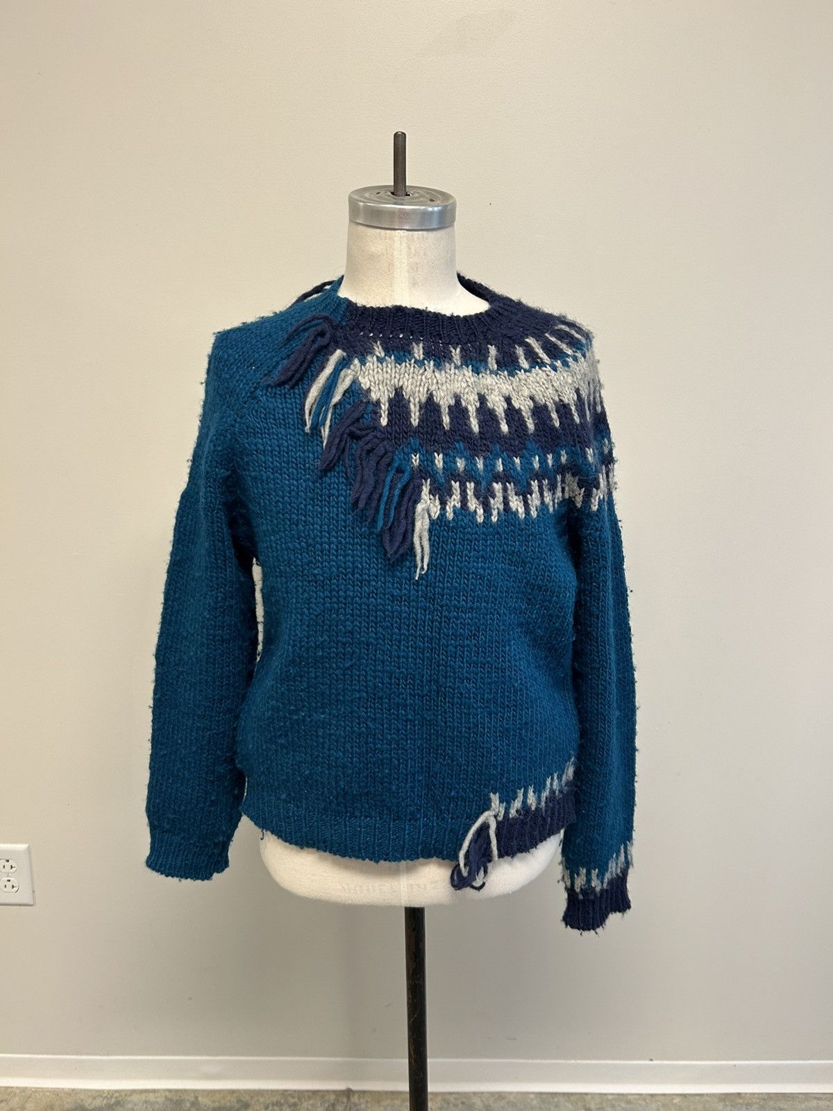 Doublet A/W 2014 Fair Isle Sweater with yarn effect