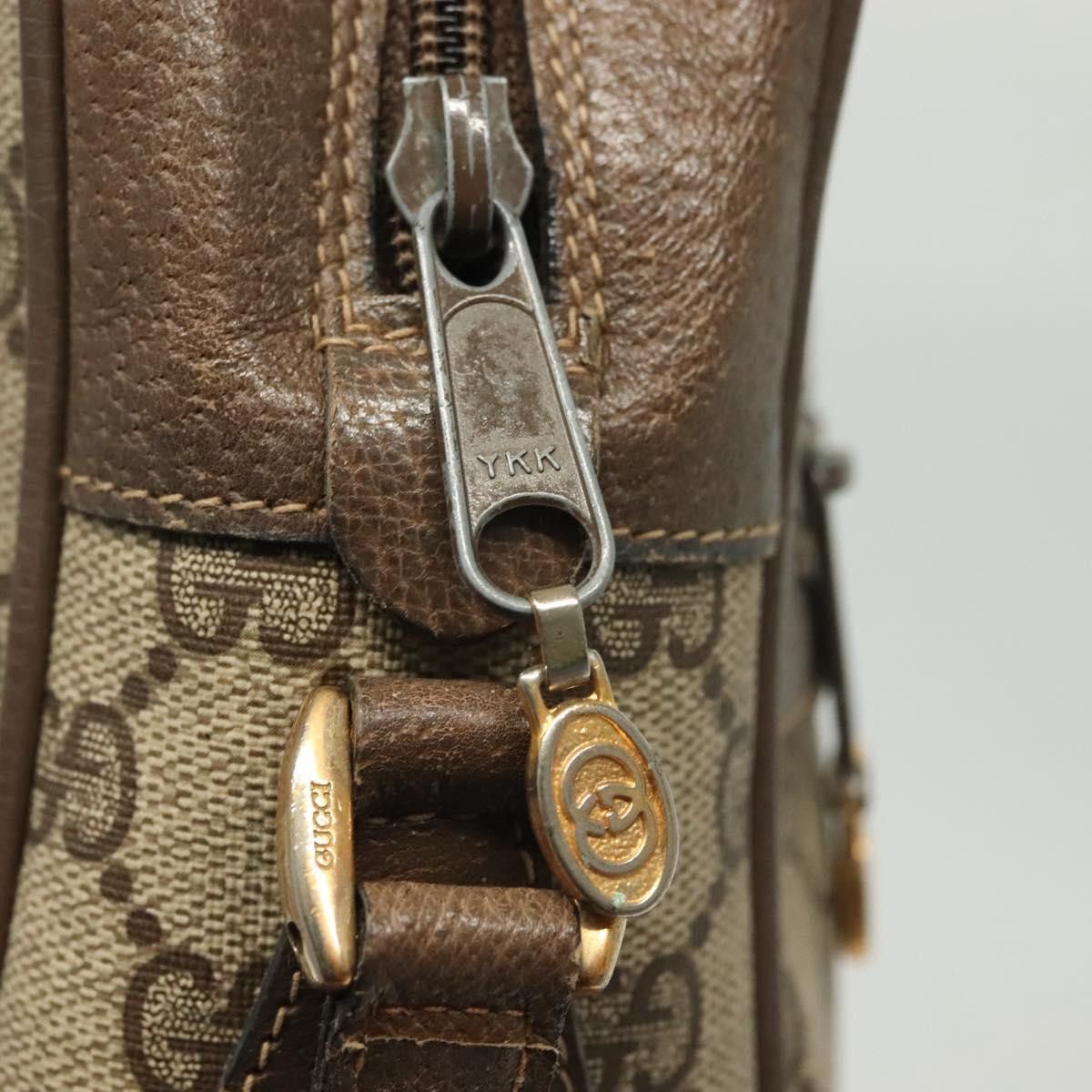 Gucci GUCCI GG Supreme Web Sherry Line Shoulder Bag Pvc Beige Size ONE SIZE - 14 Thumbnail