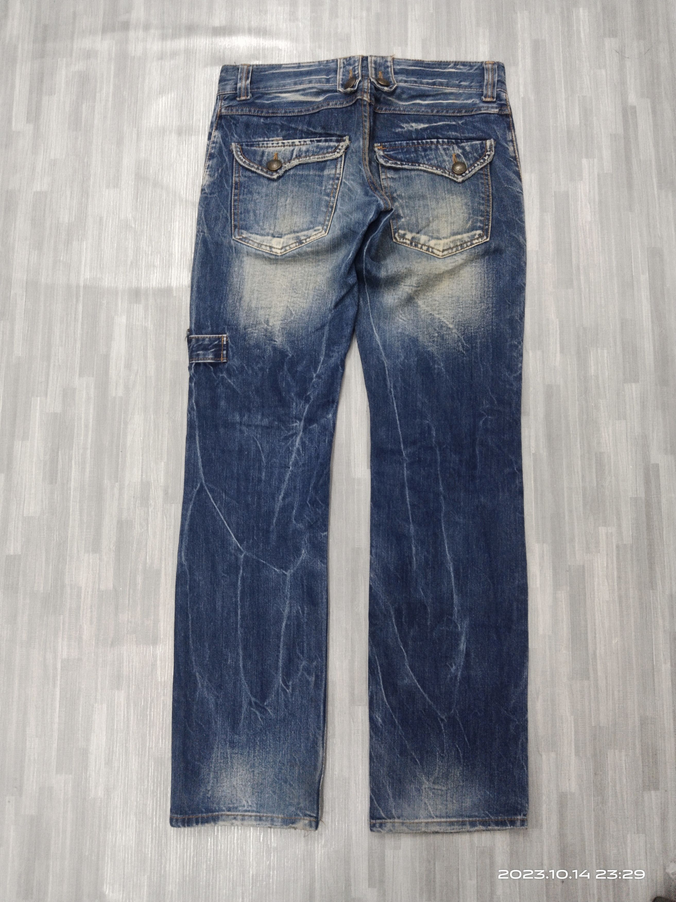 Japanese Brand SICK BUSHPANTS 0ZZ FIRST PINBALL DENIM PANTS Size US 29 - 3 Thumbnail