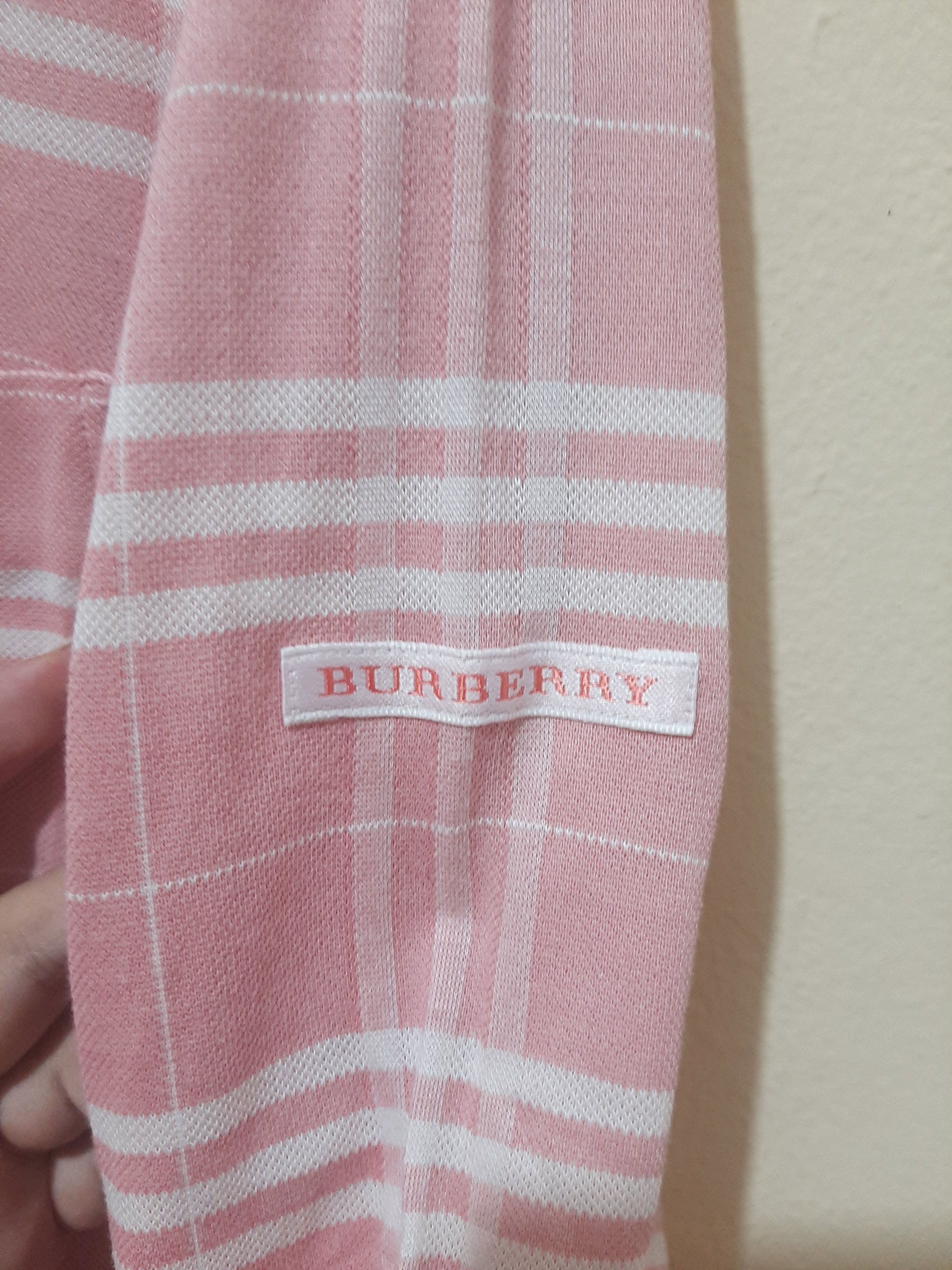Burberry 🔥Rare Vintage Burberry Golf Check Long Sleeve Polo Shirt Size US L / EU 52-54 / 3 - 5 Thumbnail