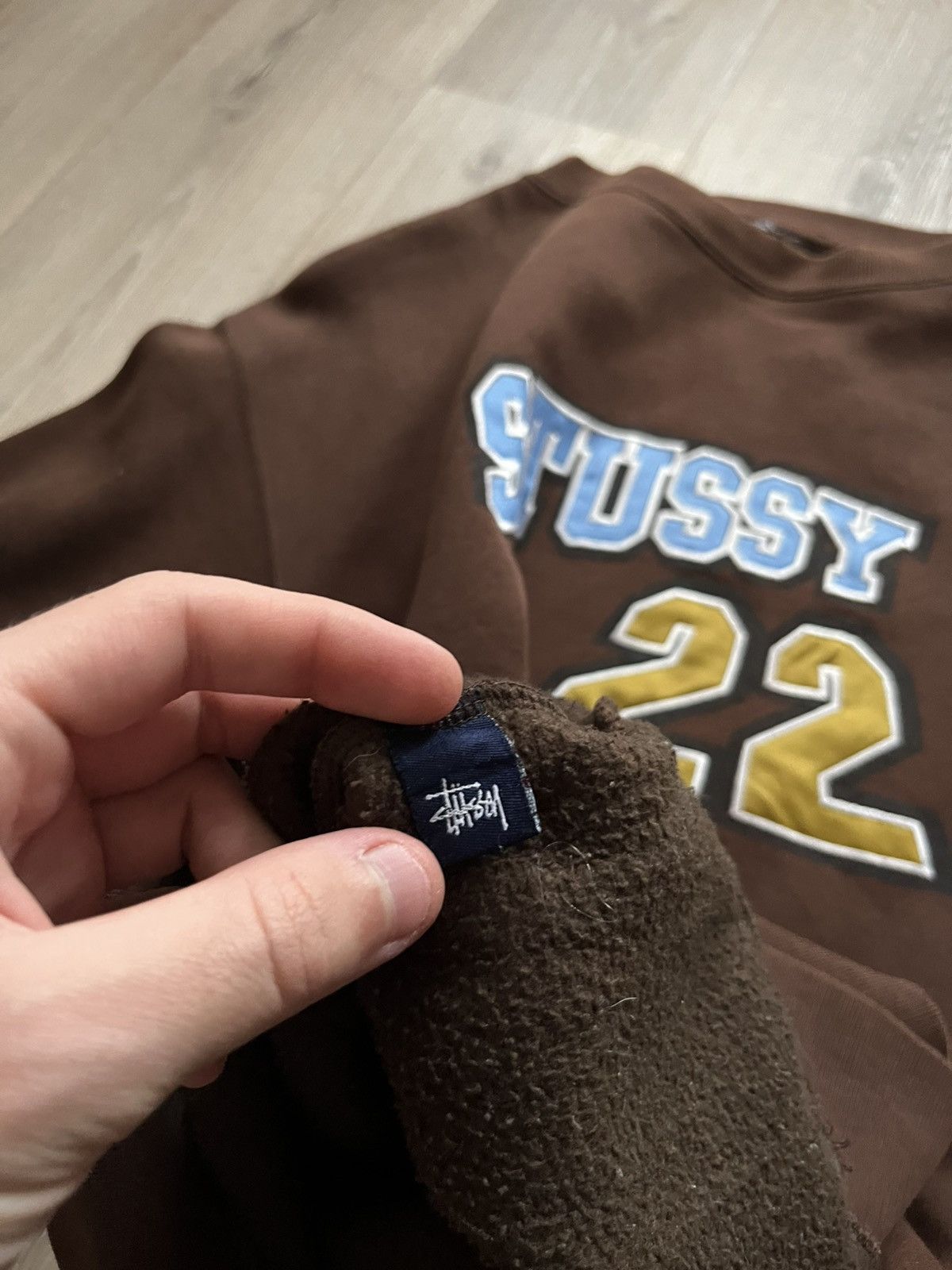 Stussy × Vintage Vintage Crewneck Stussy Brown Boxy Fit Sweatshirt Size US M / EU 48-50 / 2 - 4 Thumbnail