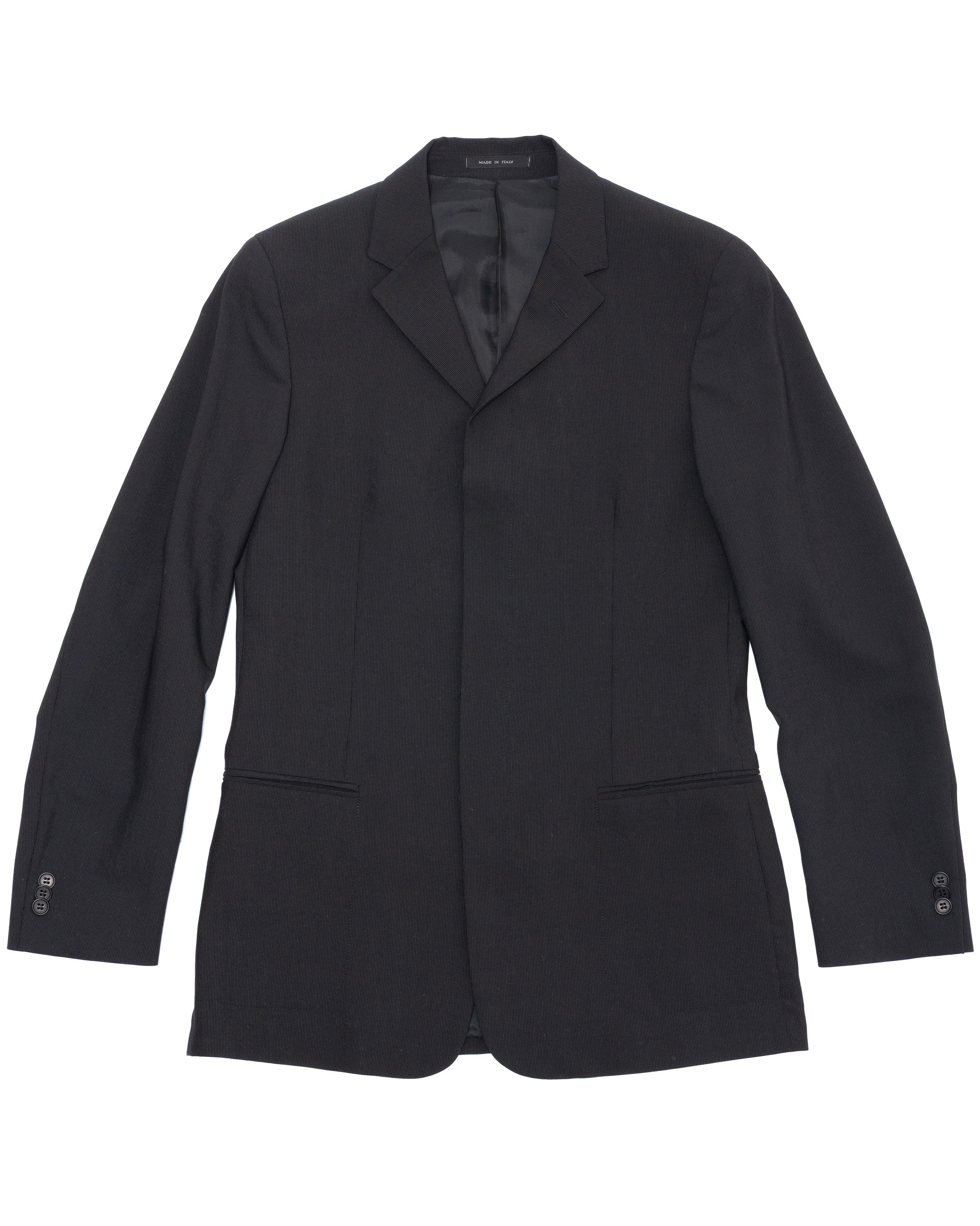 Emporio Armani × Vintage 1990s Emporio Armani Black Trench Jacket