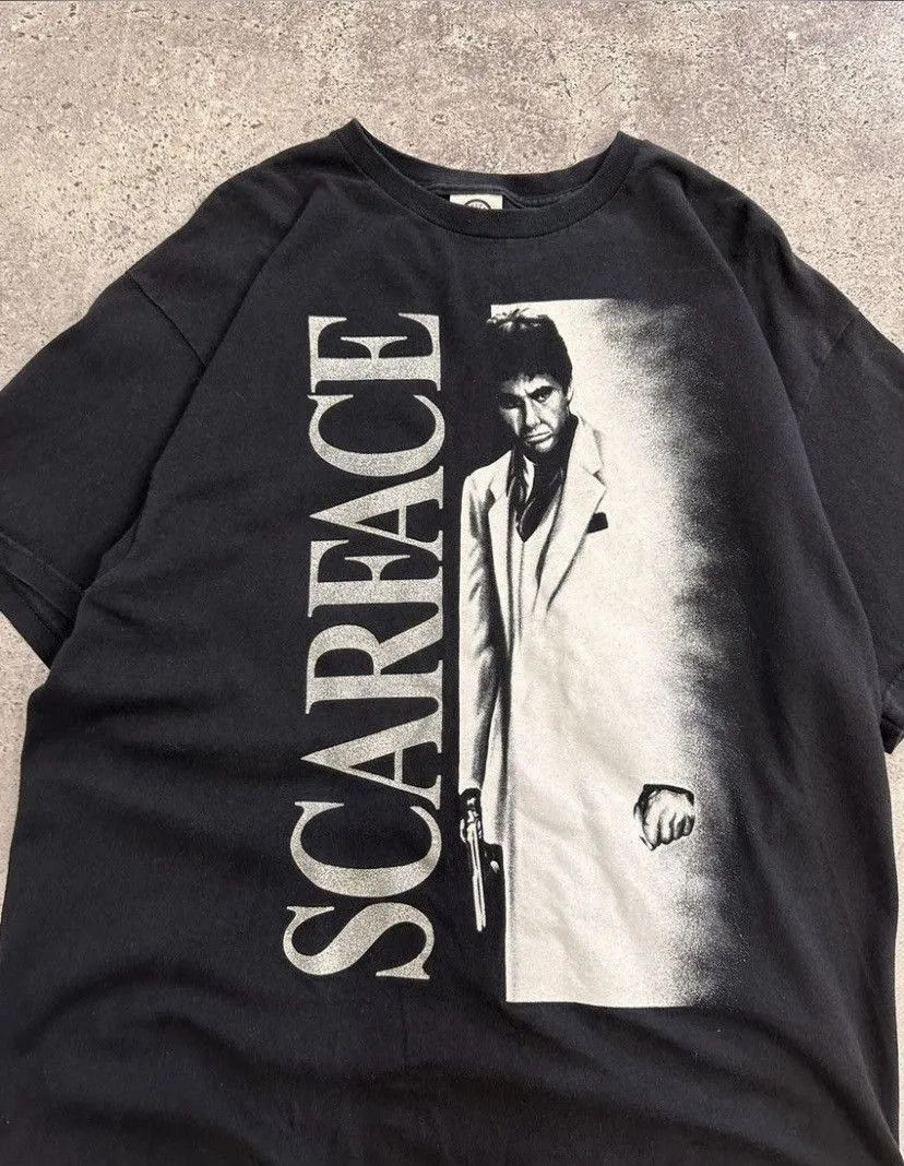 Band Tees Vintage Scarface Tony Montana Overprint Tee T-shirt Size US L / EU 52-54 / 3 - 4 Thumbnail