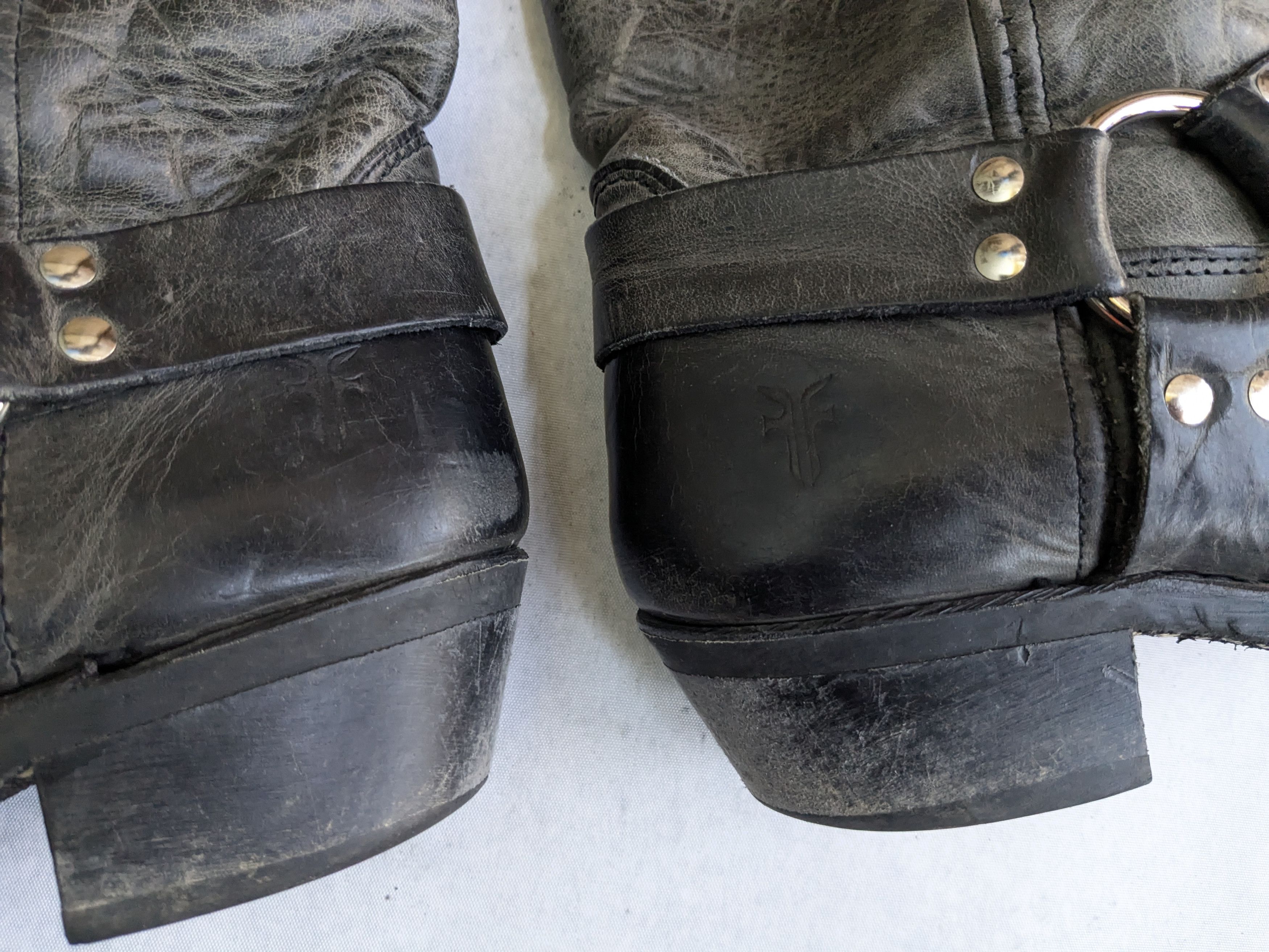 Frye Frye Harness Boots Black 8 Leather Buckle Size US 8 / EU 41 - 9 Thumbnail