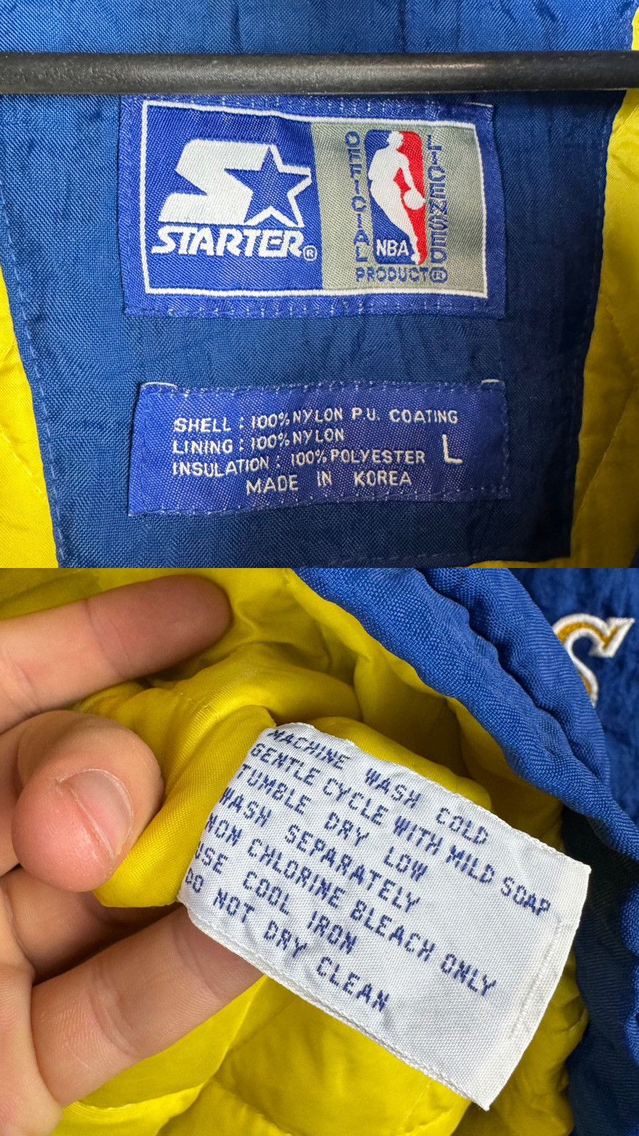 Starter Vintage Golden State Warriors Starter Pullover Anorak Jacket Size US L / EU 52-54 / 3 - 3 Thumbnail