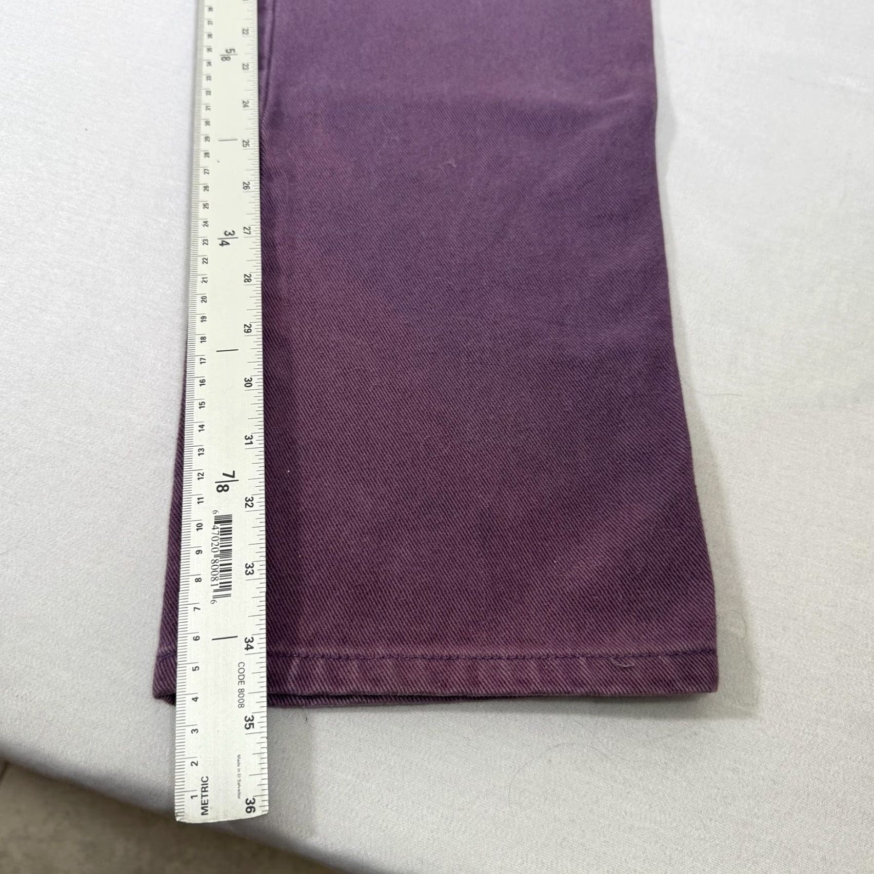 Vintage VINTAGE Rockies Jeans Womens 13 Denim Pants 90s Purple High Waist Slim Straight 100% Cotton Boyfriend? Size 34" / US 12 / IT 48 - 7 Thumbnail