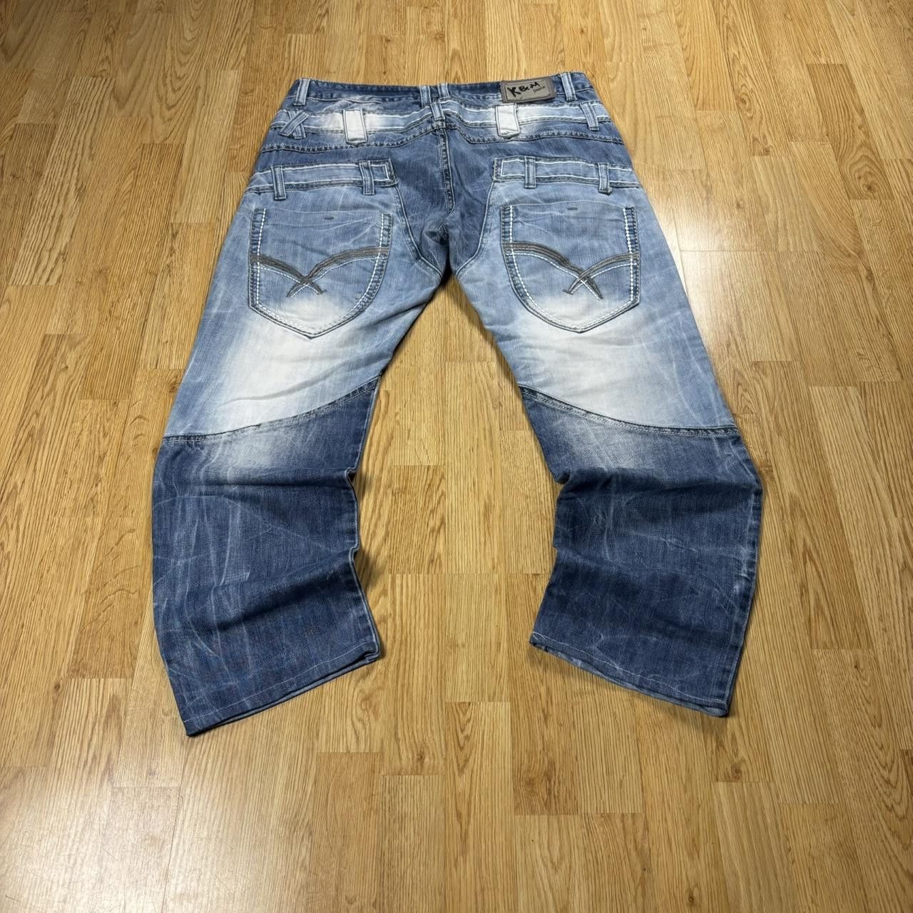 Japanese Brand Vintage y2k 90s Japanese style patchwork denim Size US 36 / EU 52 - 5 Thumbnail