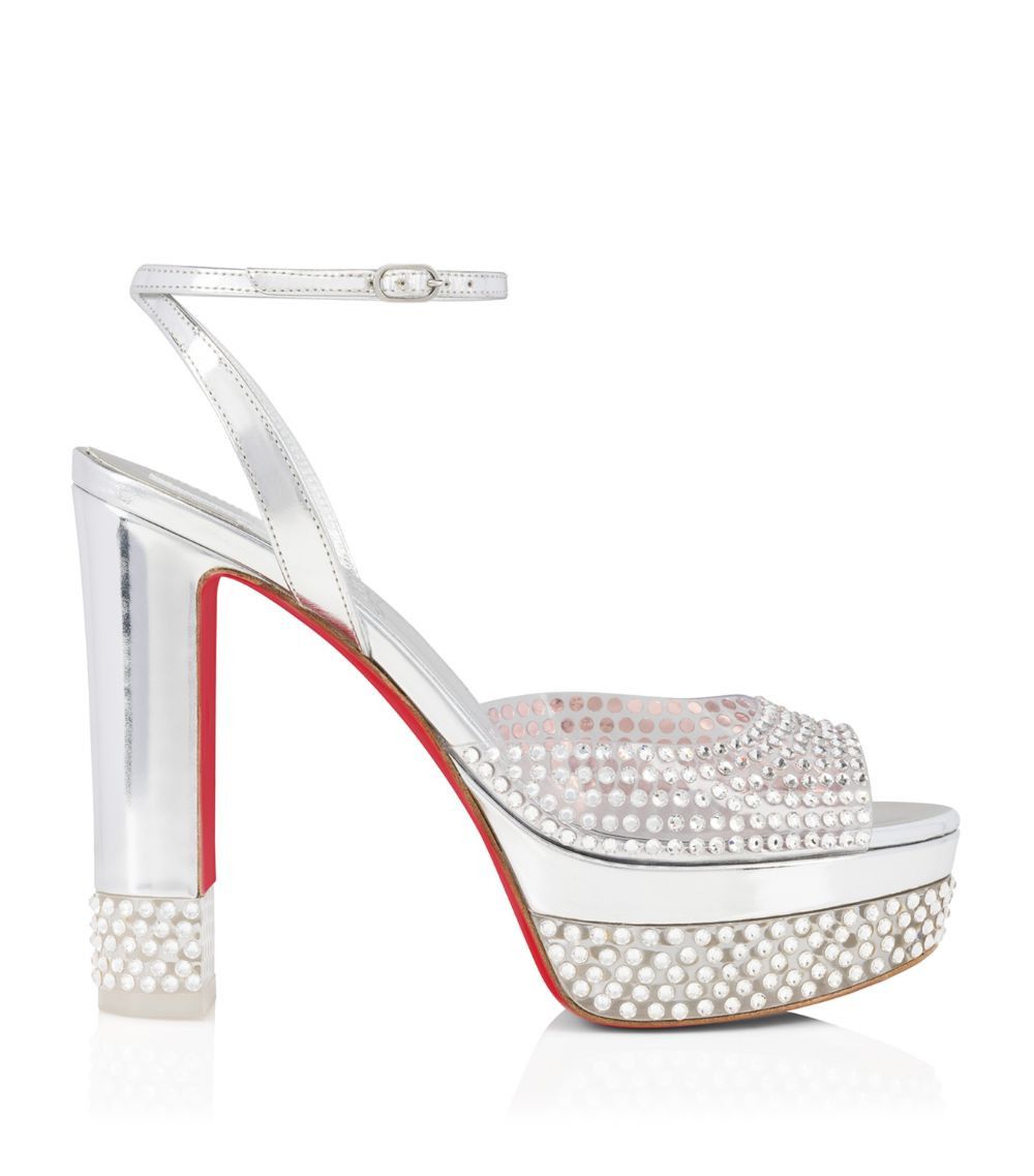 Christian Louboutin o1s1wg110924 Heeled Sandals in Silver Size US 6 / IT 36 - 1 Thumbnail