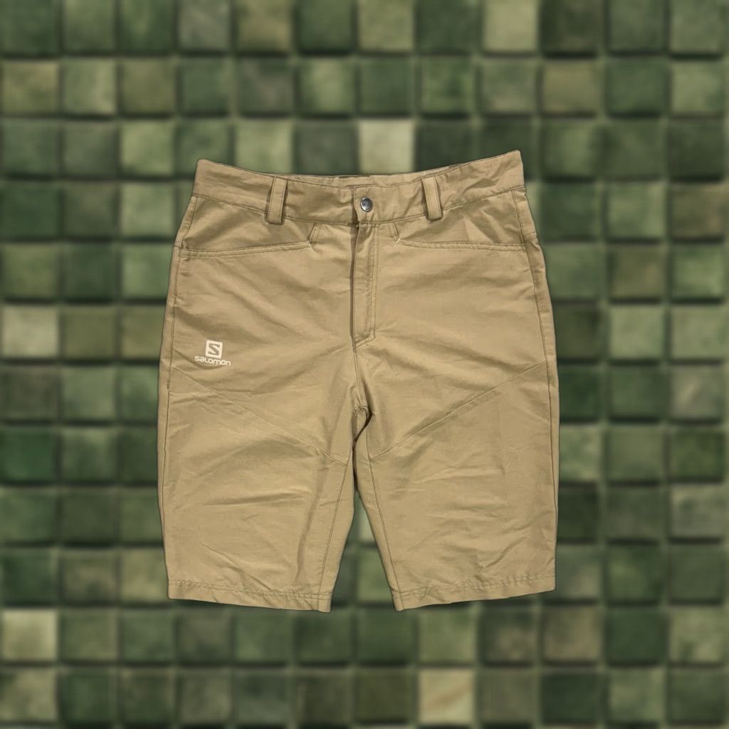 Salomon VINTAGE Salomon Outdoor Hiking Shorts Men Regular 32 Beige Outdoor Athletic 90s? Size US 32 / EU 48 - 1 Thumbnail