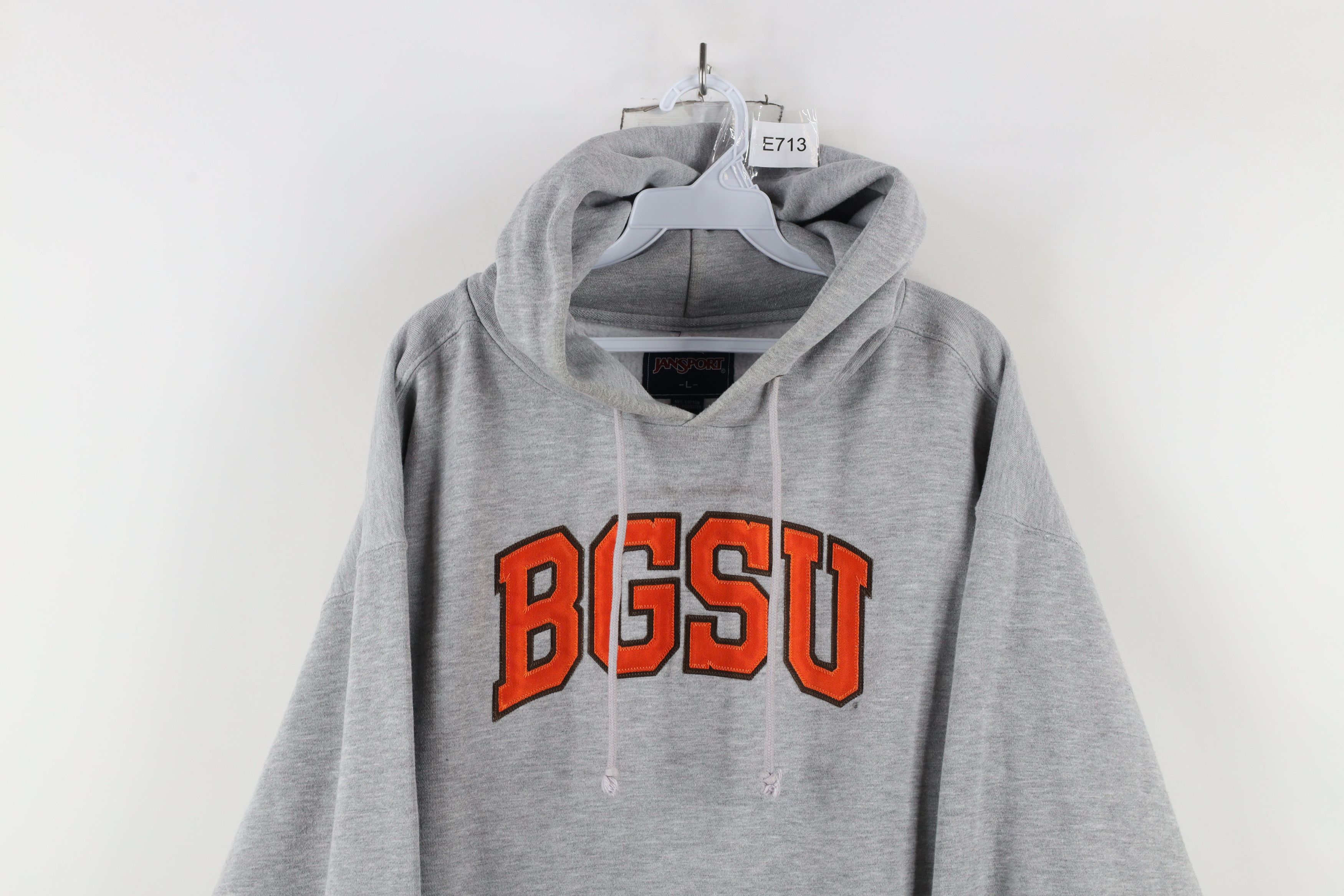 Vintage Vintage 90s Green State University Hoodie Sweatshirt Gray Size US L / EU 52-54 / 3 - 2 Thumbnail