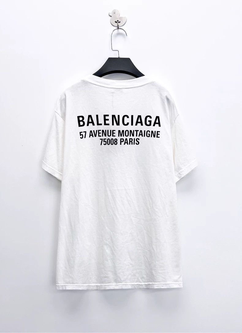 Balenciaga Balenciaga White new logo back letter short sleeve L size Size US L / EU 52-54 / 3 - 2 Thumbnail
