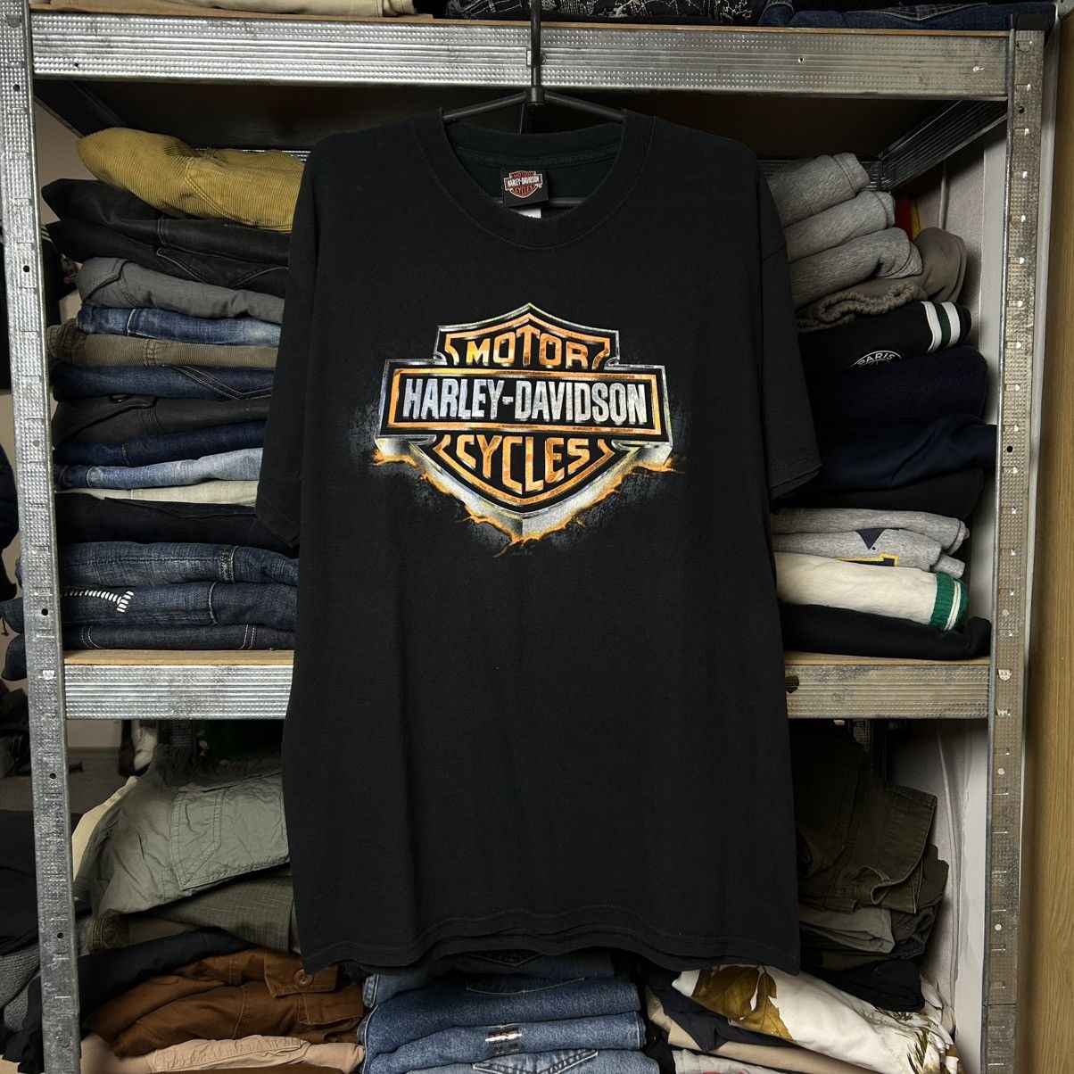 Harley Davidson Vintage Harley Davidson Big Graphic Logo Motorcycles tee Size US L / EU 52-54 / 3 - 1 Thumbnail