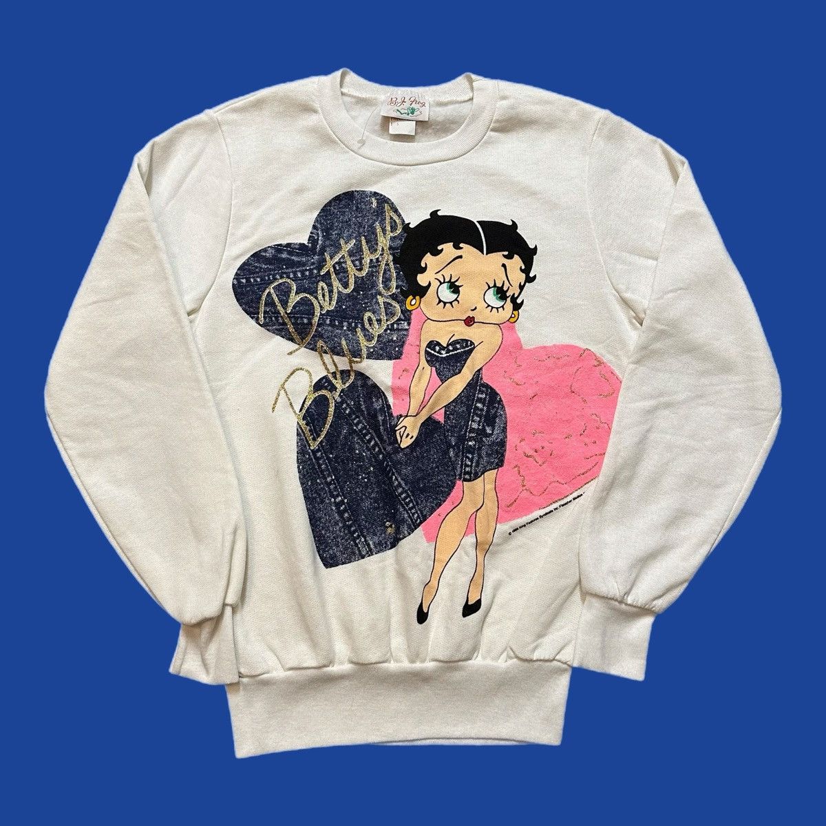 image of Made In USA x Vintage Betty Boop Sweatshirt in White, Men's (Size Small)