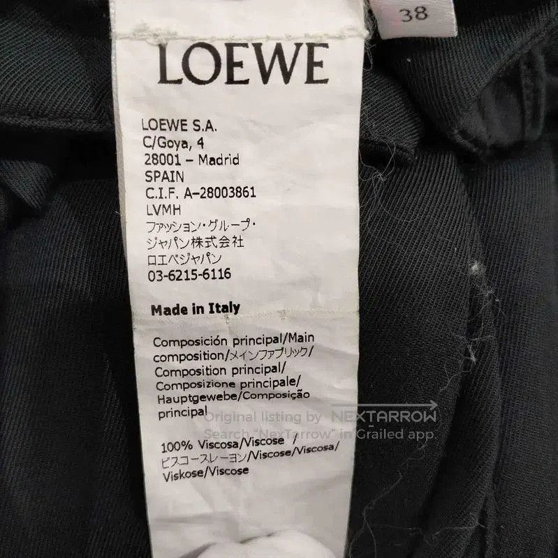 Loewe Loewe Black Summer Casual Pants for Women . Size 30" / US 8 / IT 44 - 4 Thumbnail
