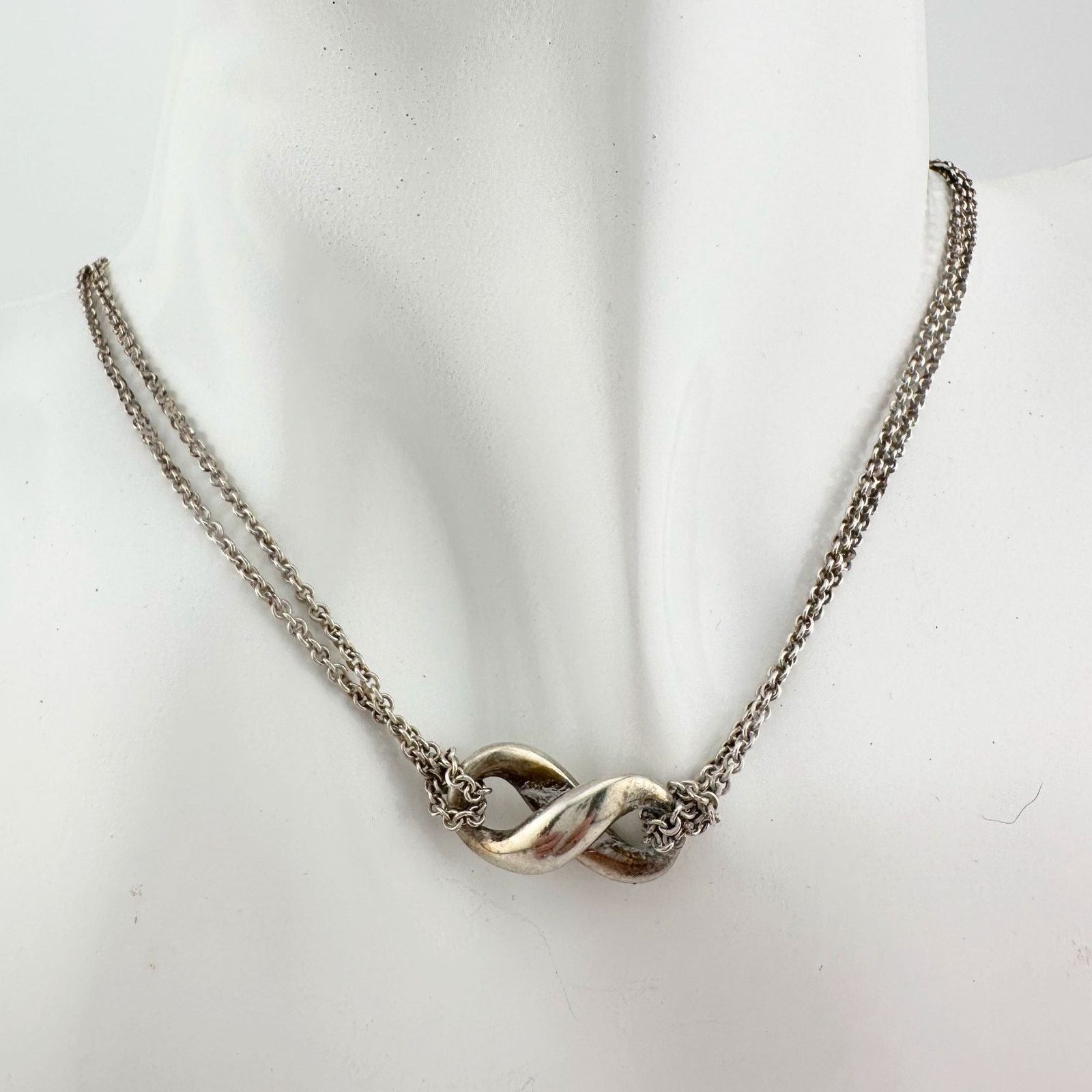 Tiffany & Co. Tiffany & Co Infinity Double Chain Pendant and Necklace Size ONE SIZE - 4 Thumbnail