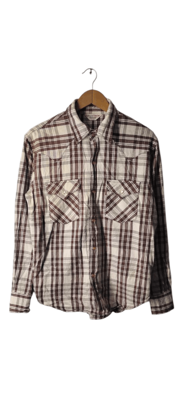 Levi's VINTAGE 90SLEVIS RED TAB CASUAL WEAR FLANNEL Size US L / EU 52-54 / 3 - 1 Thumbnail