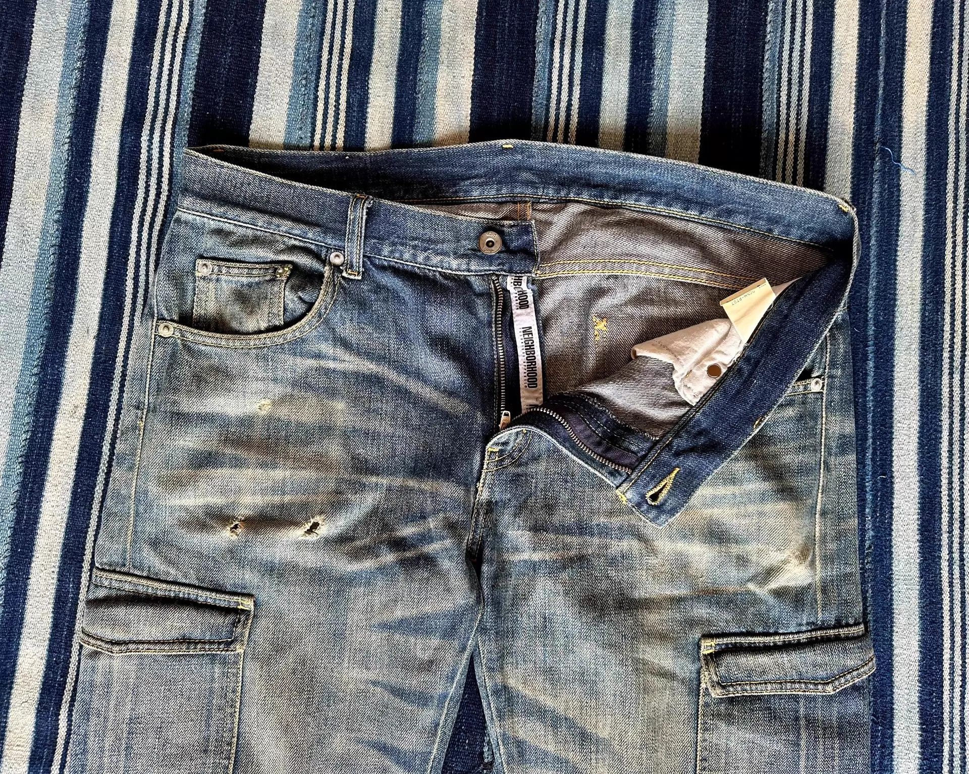 Neighborhood NEIGHBORHOOD 06EX SP Narrow Straight Jeans L Fair Size US 34 / EU 50 - 3 Thumbnail