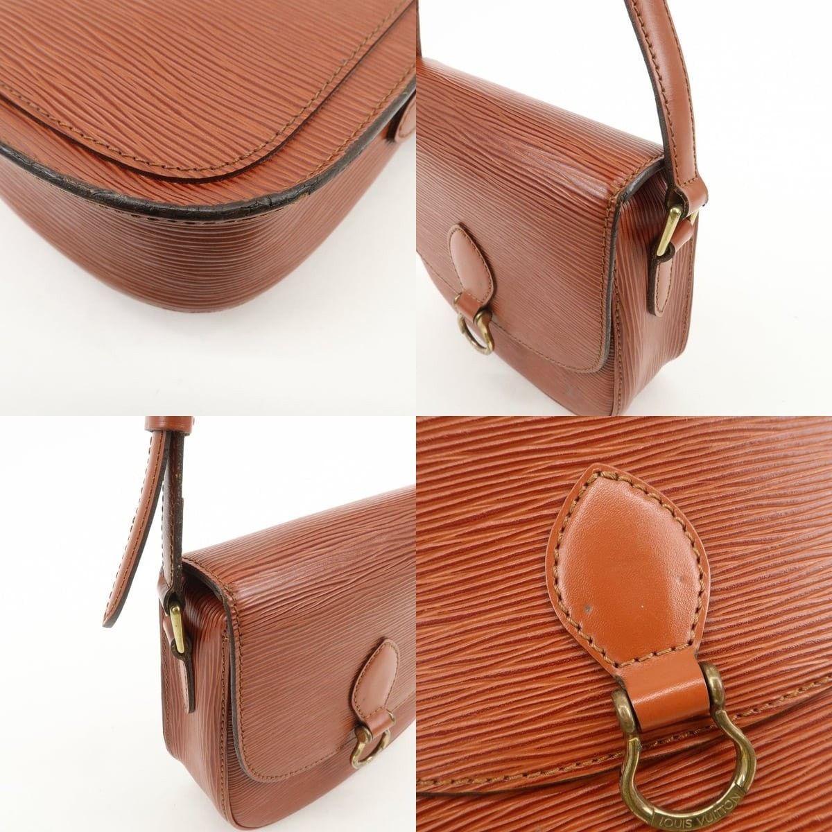 Louis Vuitton Louis Vuitton Epi Saint Cloud Shoulder Bag Leather Brown Size ONE SIZE - 6 Thumbnail