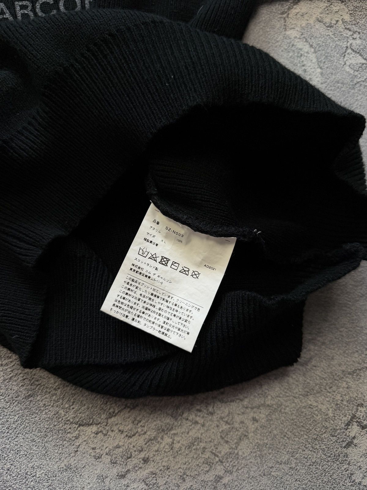 Comme des Garcons CDG Comme Des Garcons Knit Sweater Big Logo Y2K Size US XL / EU 56 / 4 - 9 Thumbnail