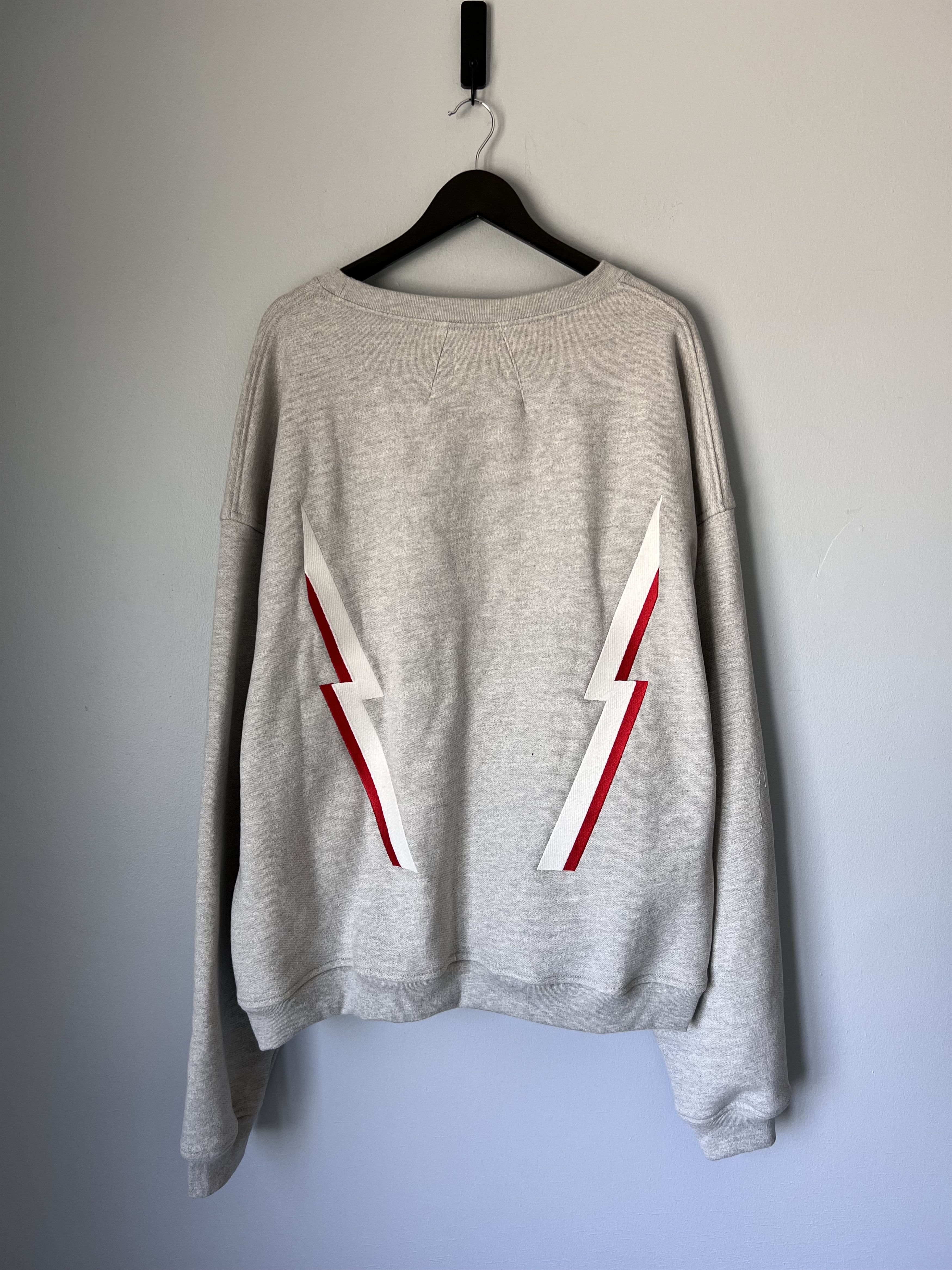 Rhude Rhude Lightning Crewneck in Grey Size US XXL / EU 58 / 5 - 4 Thumbnail