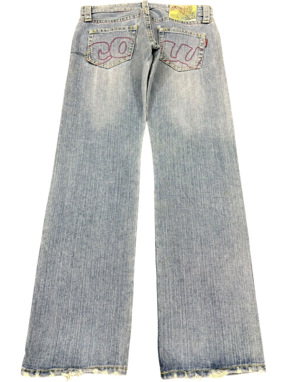 Japanese Brand Vintage Japanese Cocolulu Distressed Baggy Jeans Size 33" - 2 Thumbnail