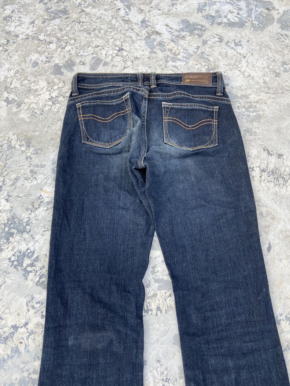Japanese Brand C-seventeen flare Jeans pants Size 28" / US 6 / IT 42 - 6 Thumbnail
