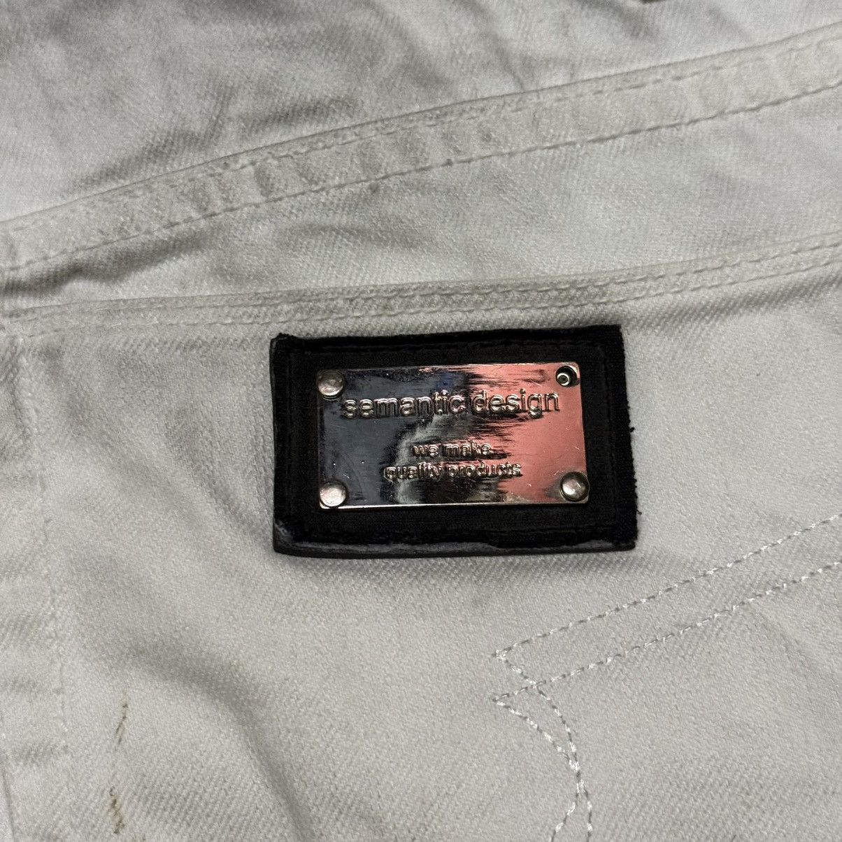 semanticdesign Semantic Design Rare Style Distressed Denim Jeans Size US 32 / EU 48 - 21 Thumbnail