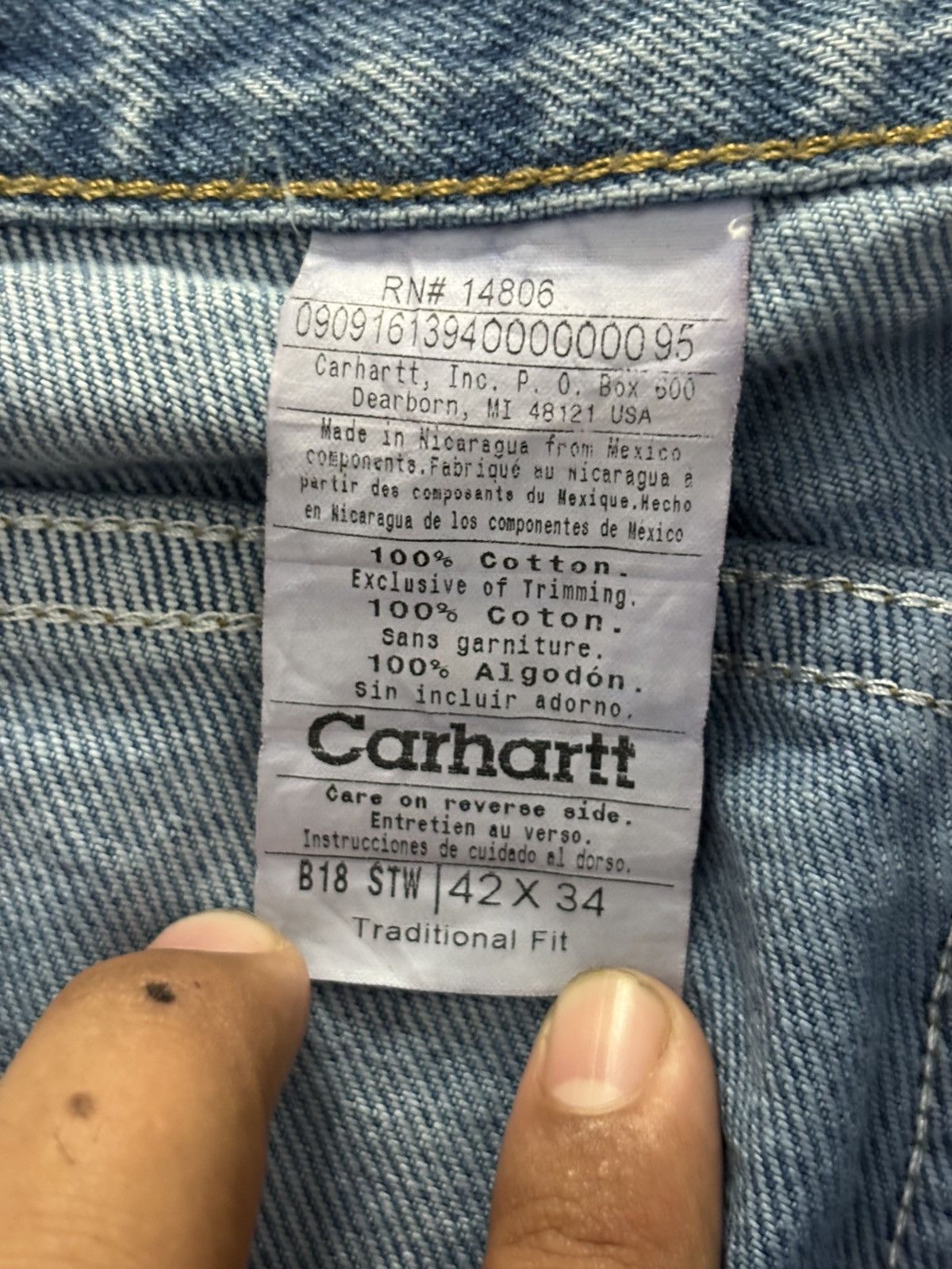 Carhartt Carharrt denim Size US 42 / EU 58 - 4 Thumbnail