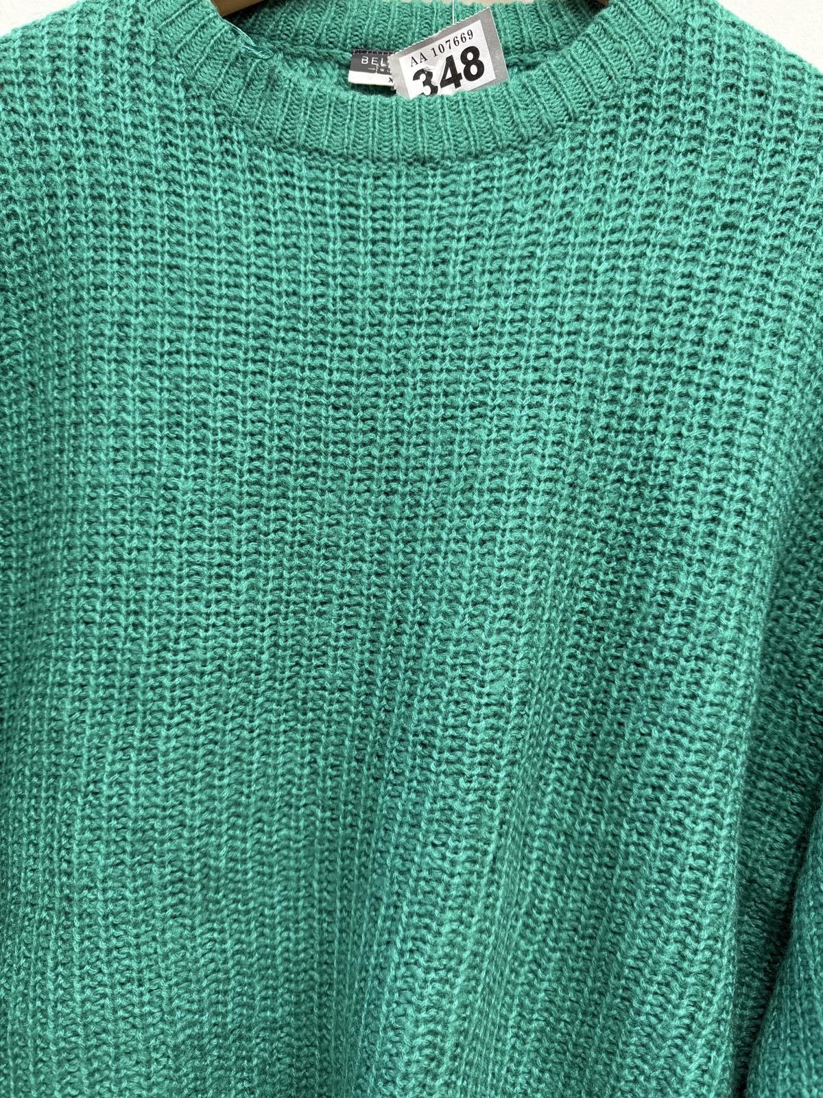 Unknown London Green Knit Sweater Size XL / US 12-14 / IT 48-50 - 3 Thumbnail
