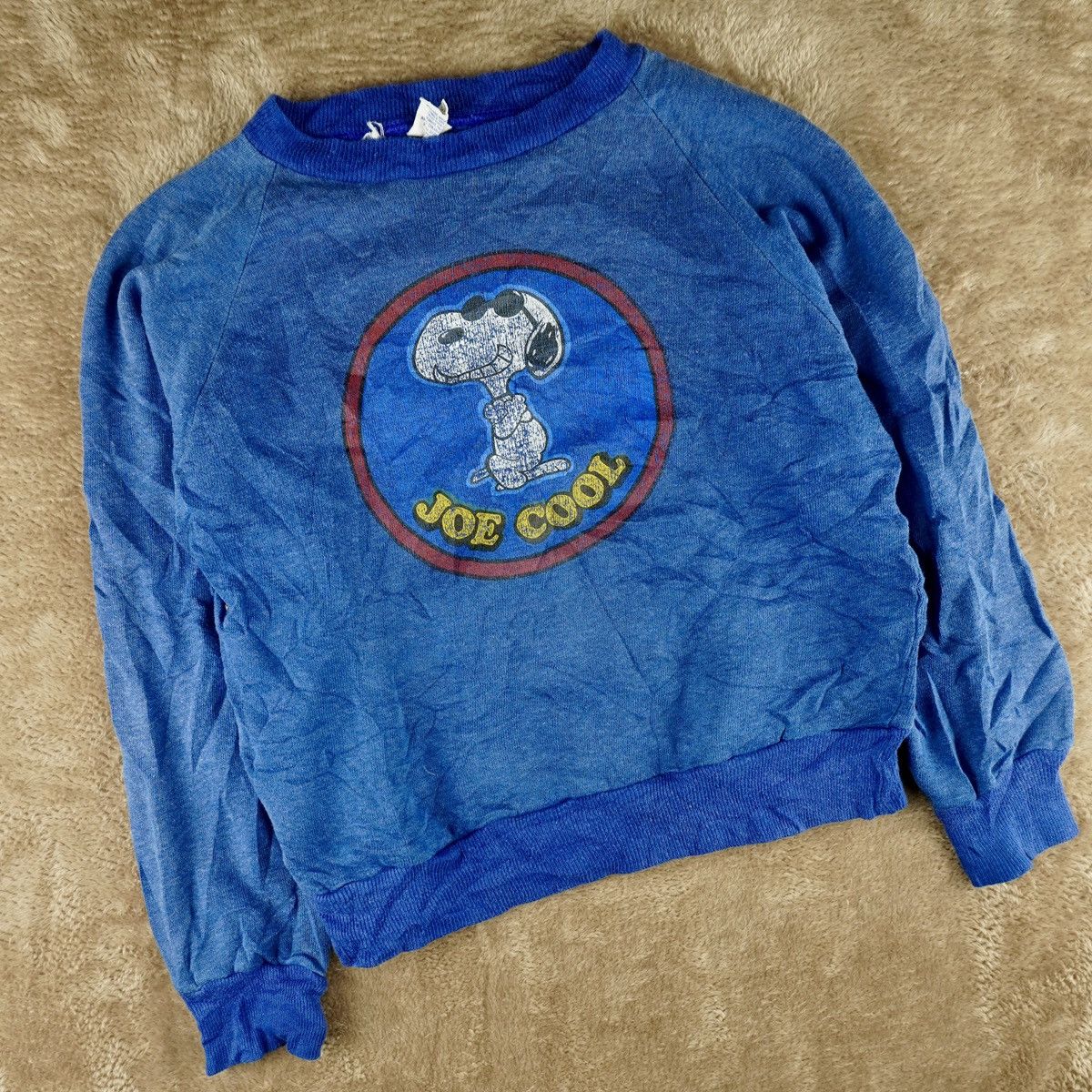 Peanuts Vintage Gearing Up Peanuts Snoopy JOE COOL Sweater Kids Med Size US XS / EU 42 / 0 - 2 Thumbnail