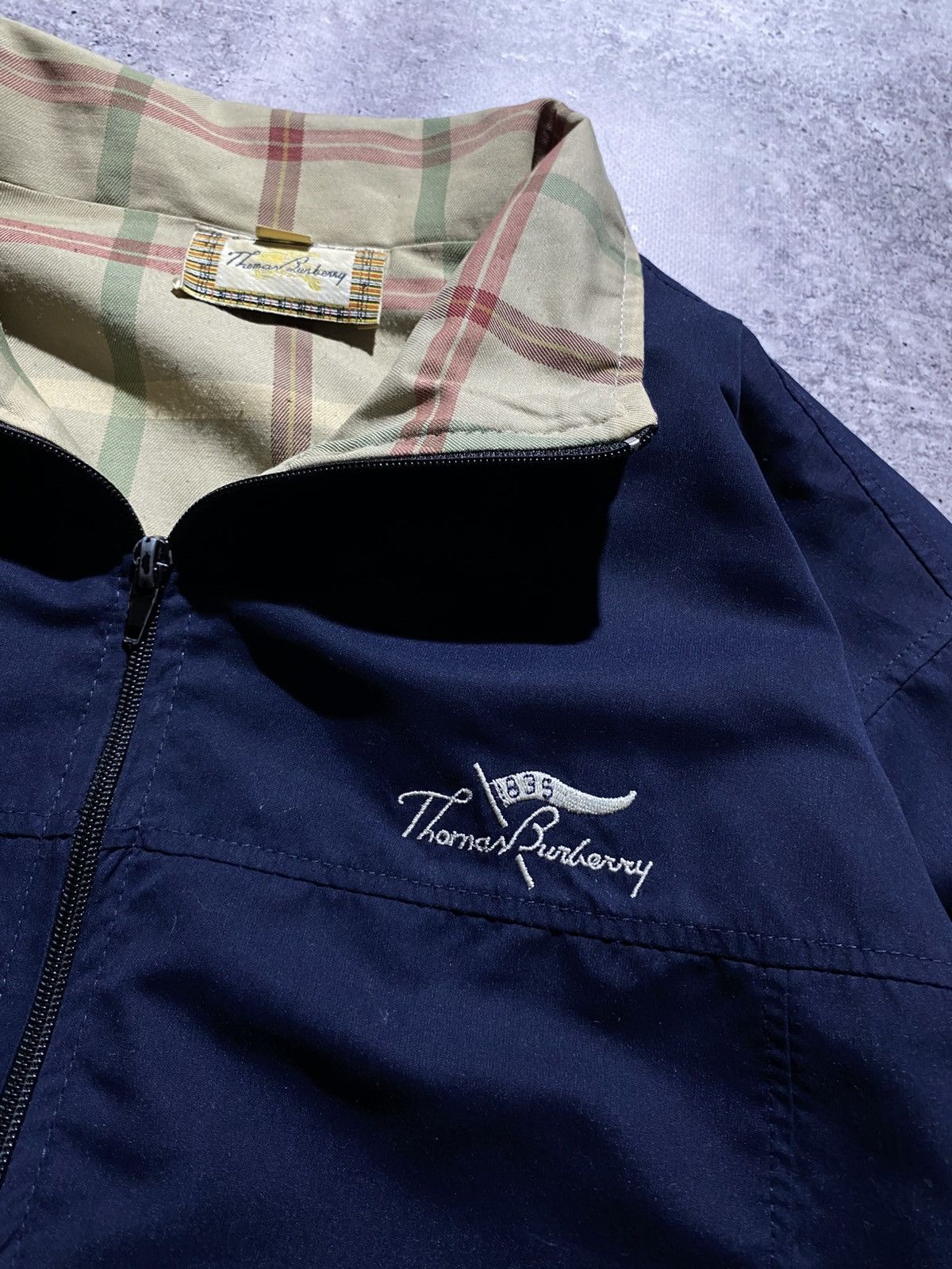 Burberry × Vintage Thomas Burberry vintage bombers jacket Size US XL / EU 56 / 4 - 5 Thumbnail