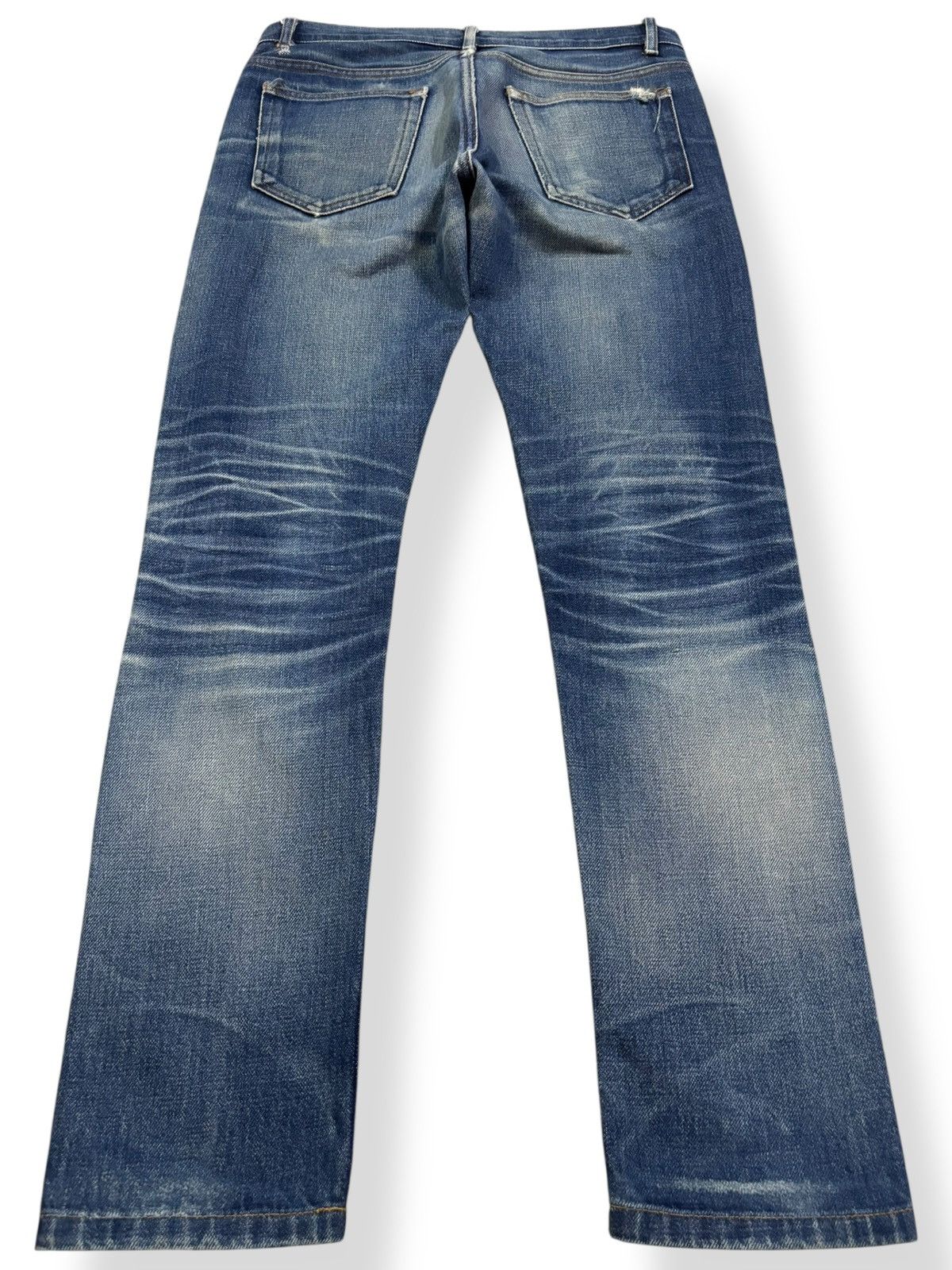 A.P.C. A.P.C Petit New Standard Selvedge Blue Wash Distressed Jeans Size US 29 - 3 Thumbnail