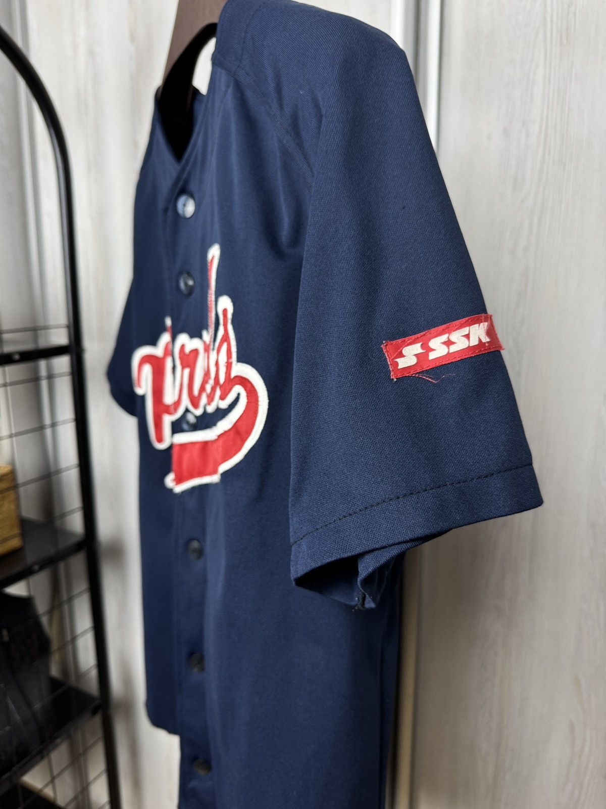 Japanese Brand Vintage 80s SSK Flying Petrels #36 Baseball MLB jersey Size US L / EU 52-54 / 3 - 4 Thumbnail