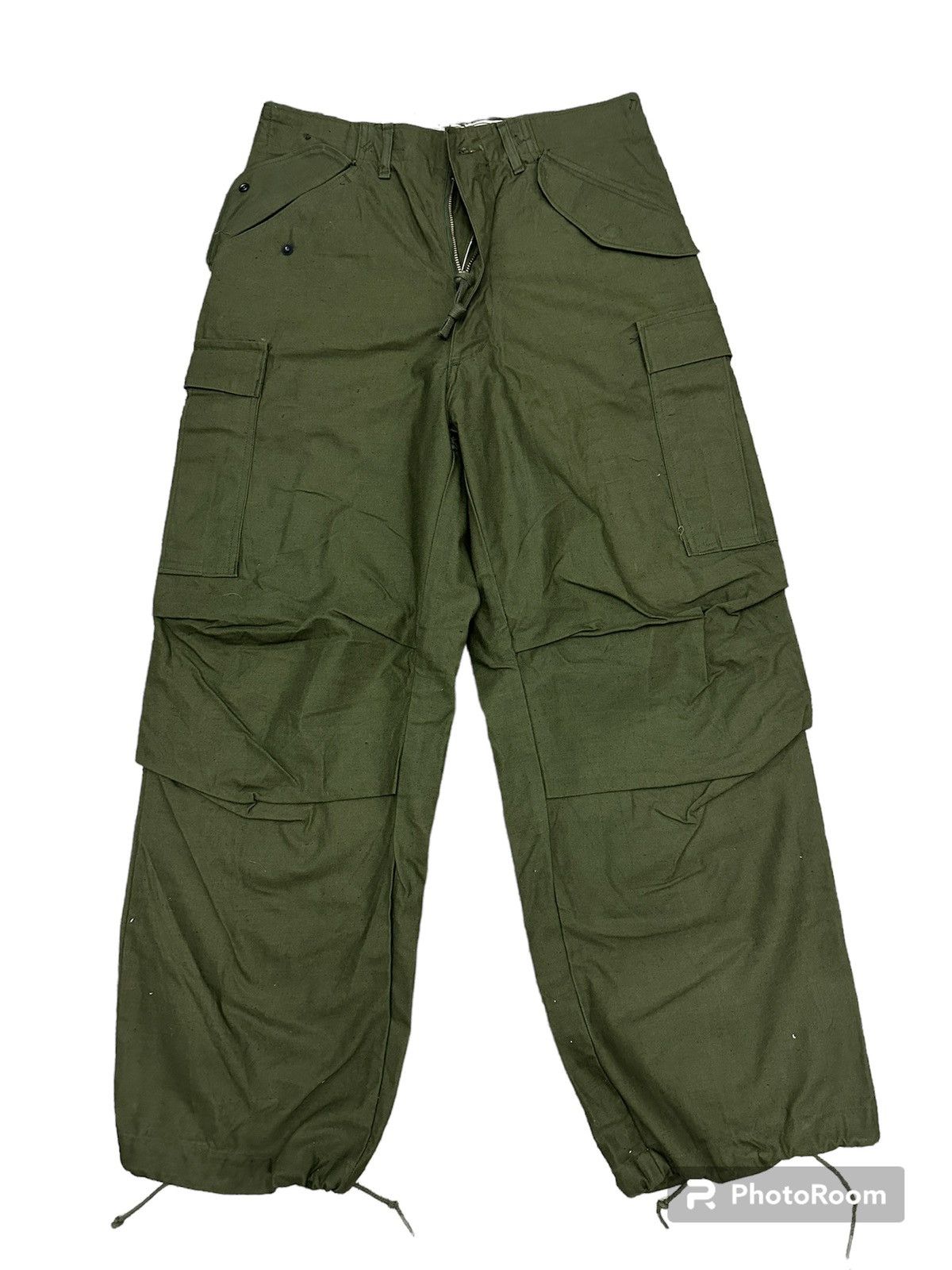 image of Made In USA x Military Vintage 70's Army 107 Cargo Pants Tactical Winfield Mfg in Green Olive (Size