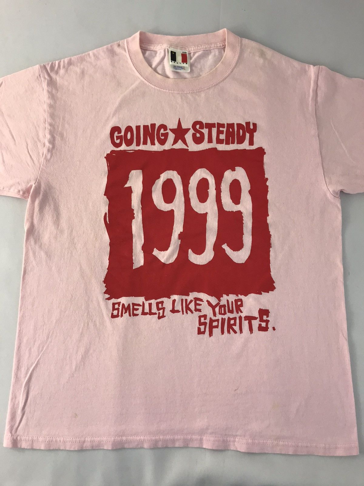 Vintage 90s Boys & Girl Going Steady 1999 Smell Like Your Spirit Tee Size US L / EU 52-54 / 3 - 3 Thumbnail