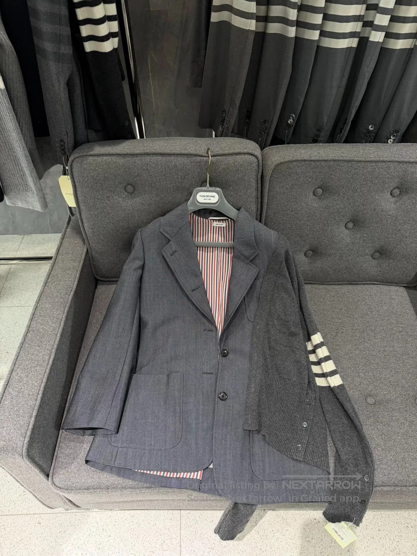 Thom Browne thom browne women's deconstructed suit jacket. Size M / US 6-8 / IT 42-44 - 3 Thumbnail