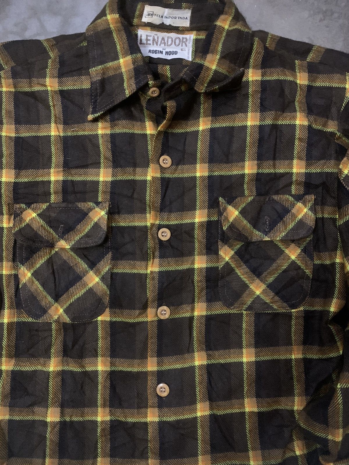 Flannel × Vintage Lenador De Robin Hood Flannel Shirt Size US L / EU 52-54 / 3 - 3 Thumbnail