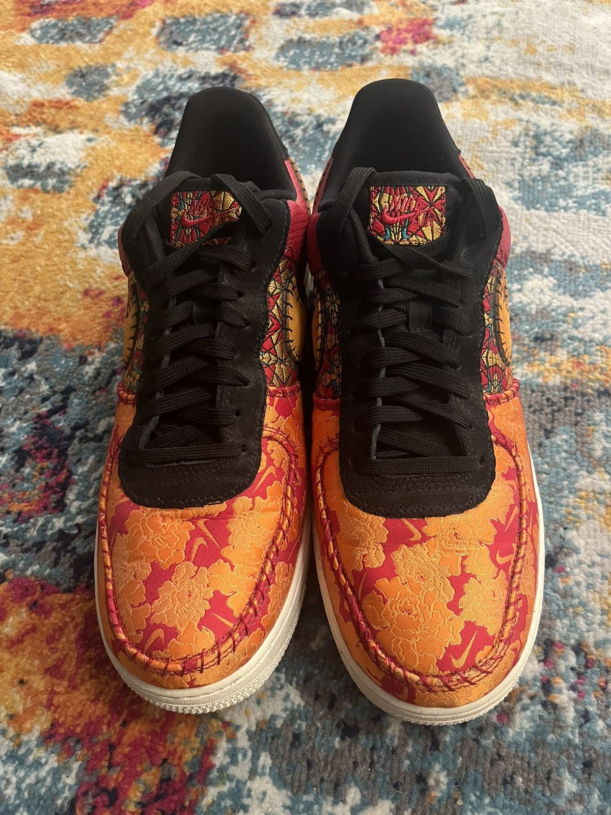 Nike Nike Air Force 1 Gym red/orange peel-black Size US 12 / EU 45 - 5 Thumbnail