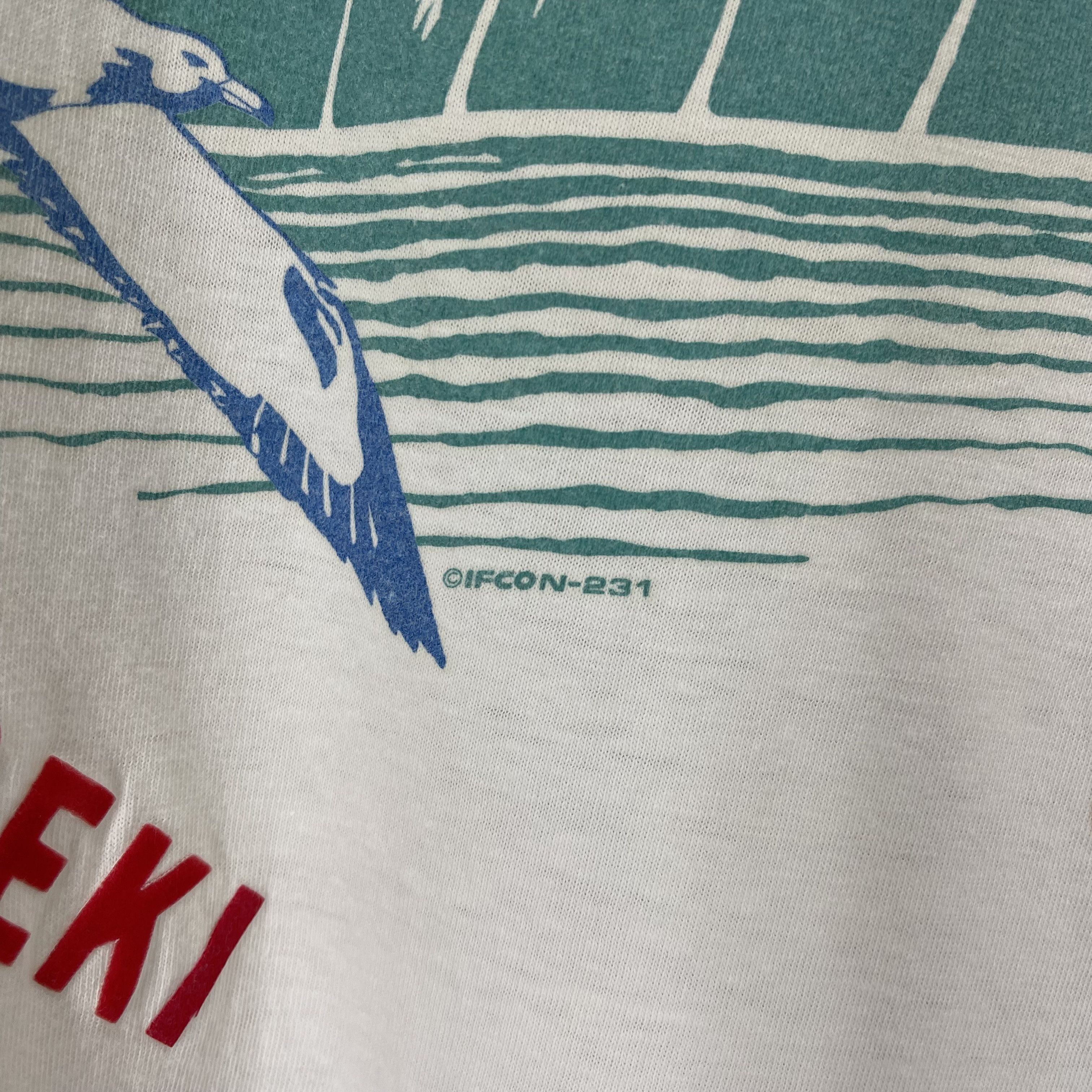 IF & Co. 90s Vintage SHIGEKI OKINAWA SUNSHINE BEACH T Shirt #1725/06 Size US M / EU 48-50 / 2 - 4 Thumbnail