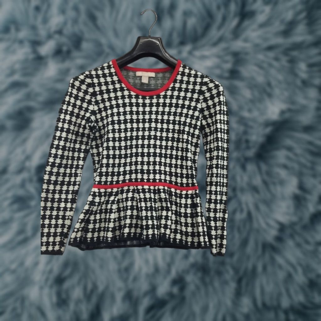 Banana Republic Banana Republic Crew Neck Sweater Womens Small Long Sleeve Knit Pullover Casual Workwear Multicolor Cotton Regular Fit Crew Neck Size S / US 4 / IT 40 - 1 Thumbnail