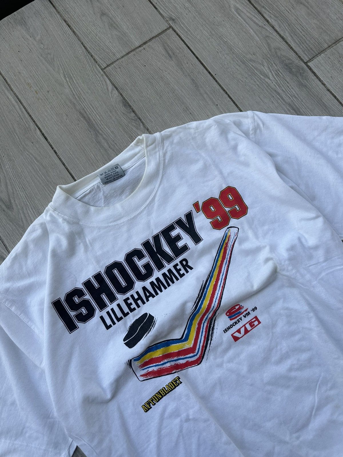 NHL Vintage Single Stitch Ice Hockey Themed T-Shirt NHL Worldcup Size US M / EU 48-50 / 2 - 3 Thumbnail