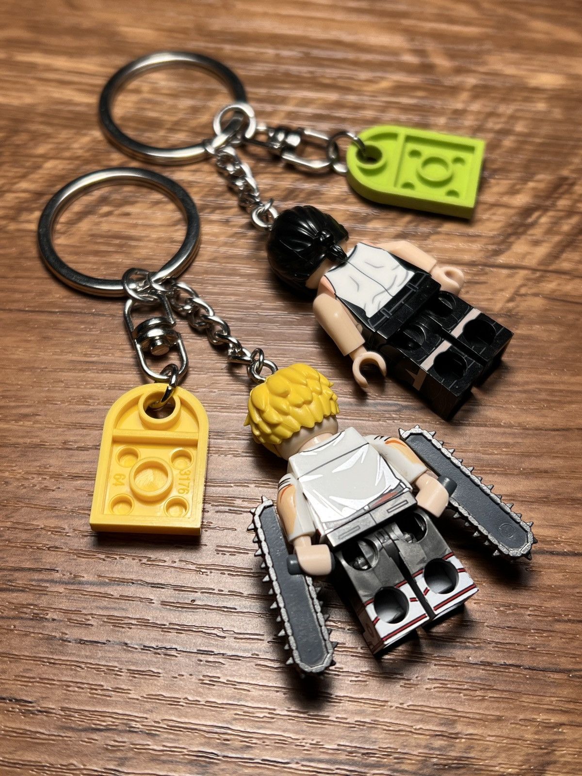 Anime chainsaw man denji reze lego minifigure keychain keyring Size ONE SIZE - 3 Thumbnail