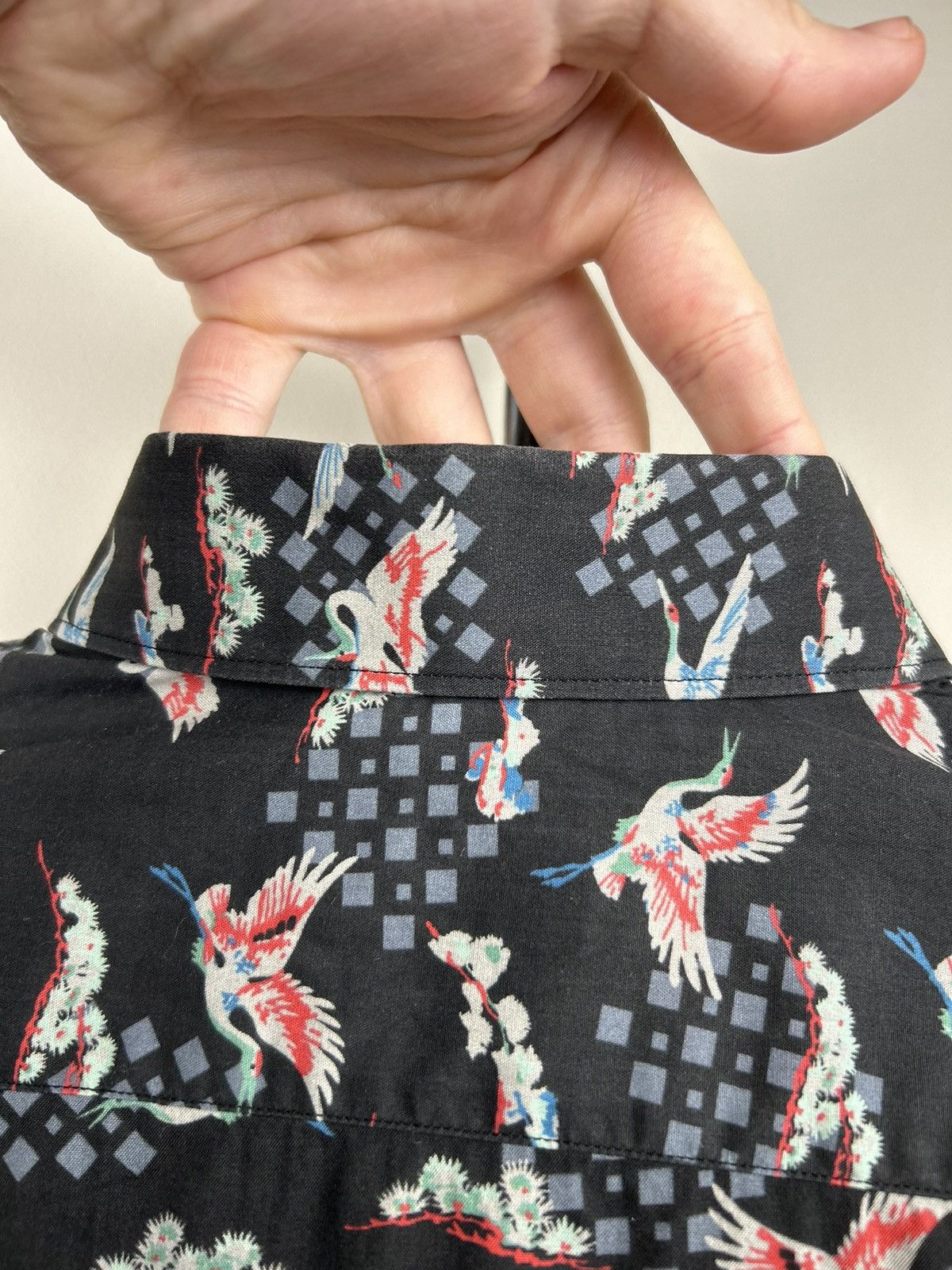 Lanvin Lanvin Evolutive Cranes Print Shirt Size US M / EU 48-50 / 2 - 17 Thumbnail