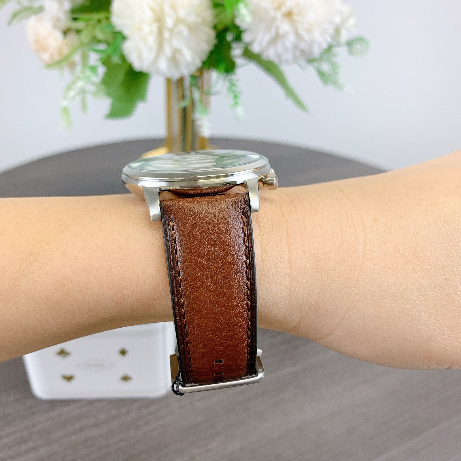 Fossil Fossil FS5850 Minimalist Chronograph Luggage Leather Watch Size ONE SIZE - 5 Thumbnail