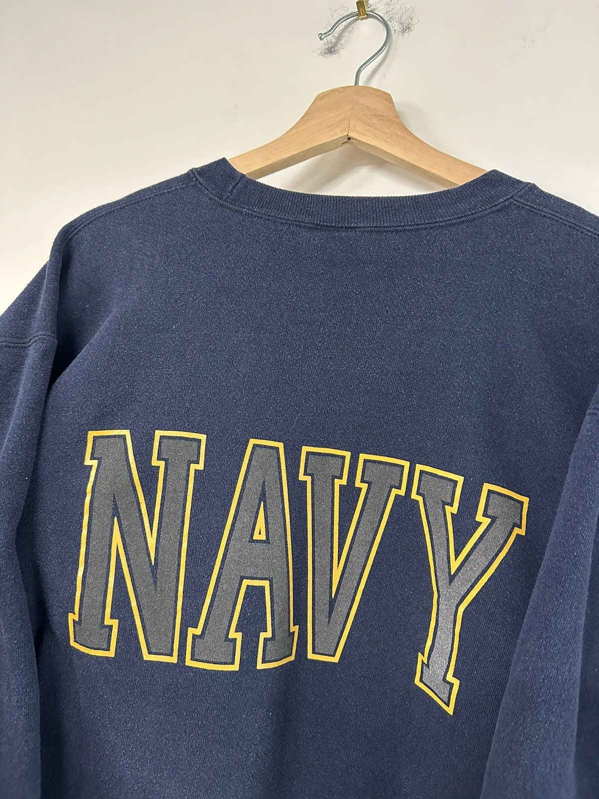 Vintage Vintage 90s Double Sided US Navy Crewneck Sweatshirt Size L Size US L / EU 52-54 / 3 - 5 Thumbnail