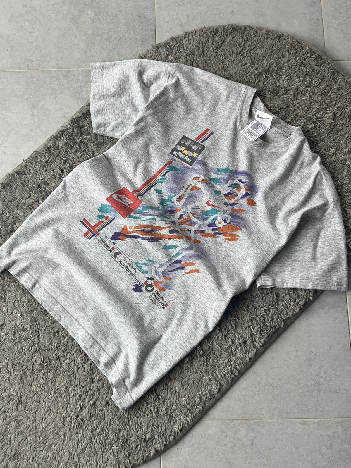 Nike Vintage T-shirt Nike 70’S-80’S BIG LOGO Streetwear Y2K Style Size US M / EU 48-50 / 2 - 2 Thumbnail