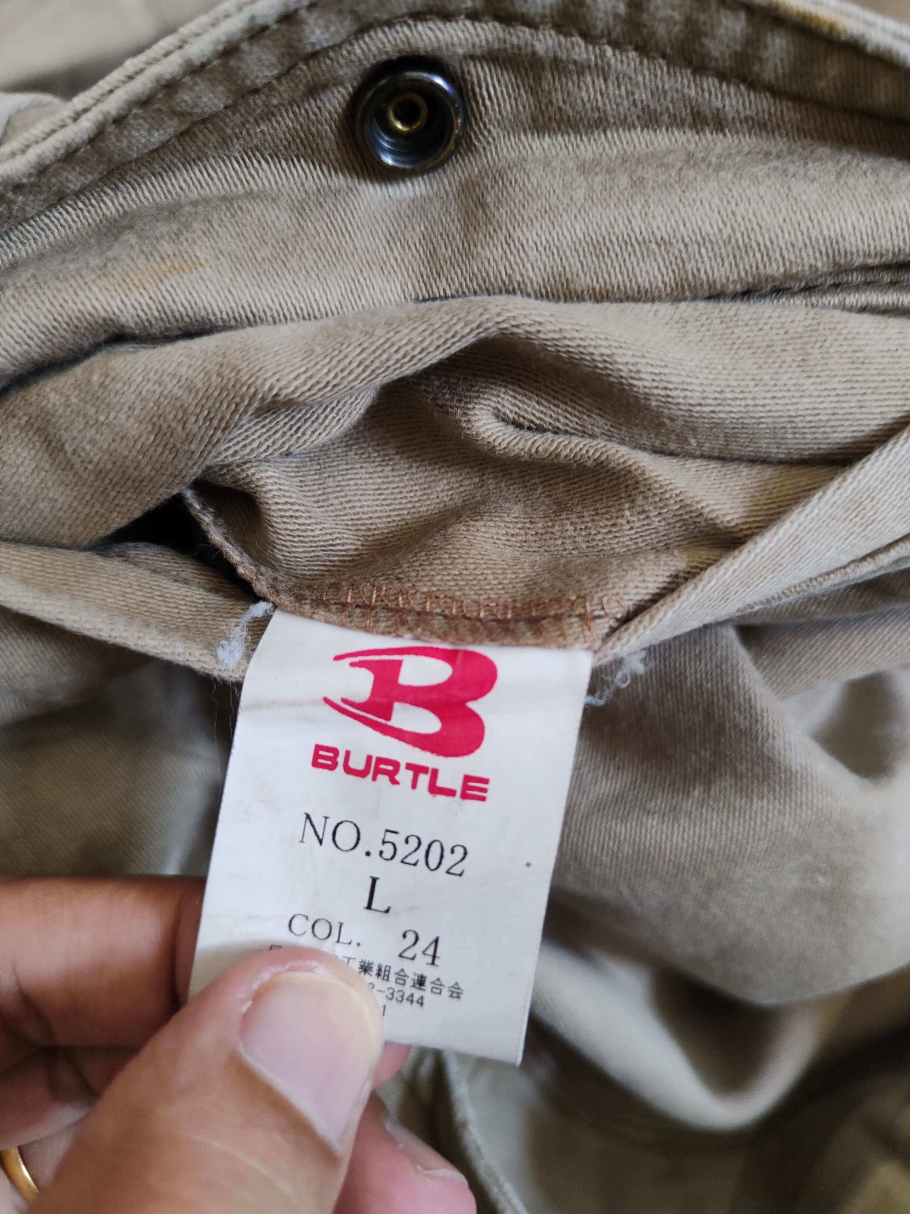 Japanese Brand Vintage Burtle Brown Workwear Cargo Pants N#S43 Size US 30 / EU 46 - 15 Thumbnail