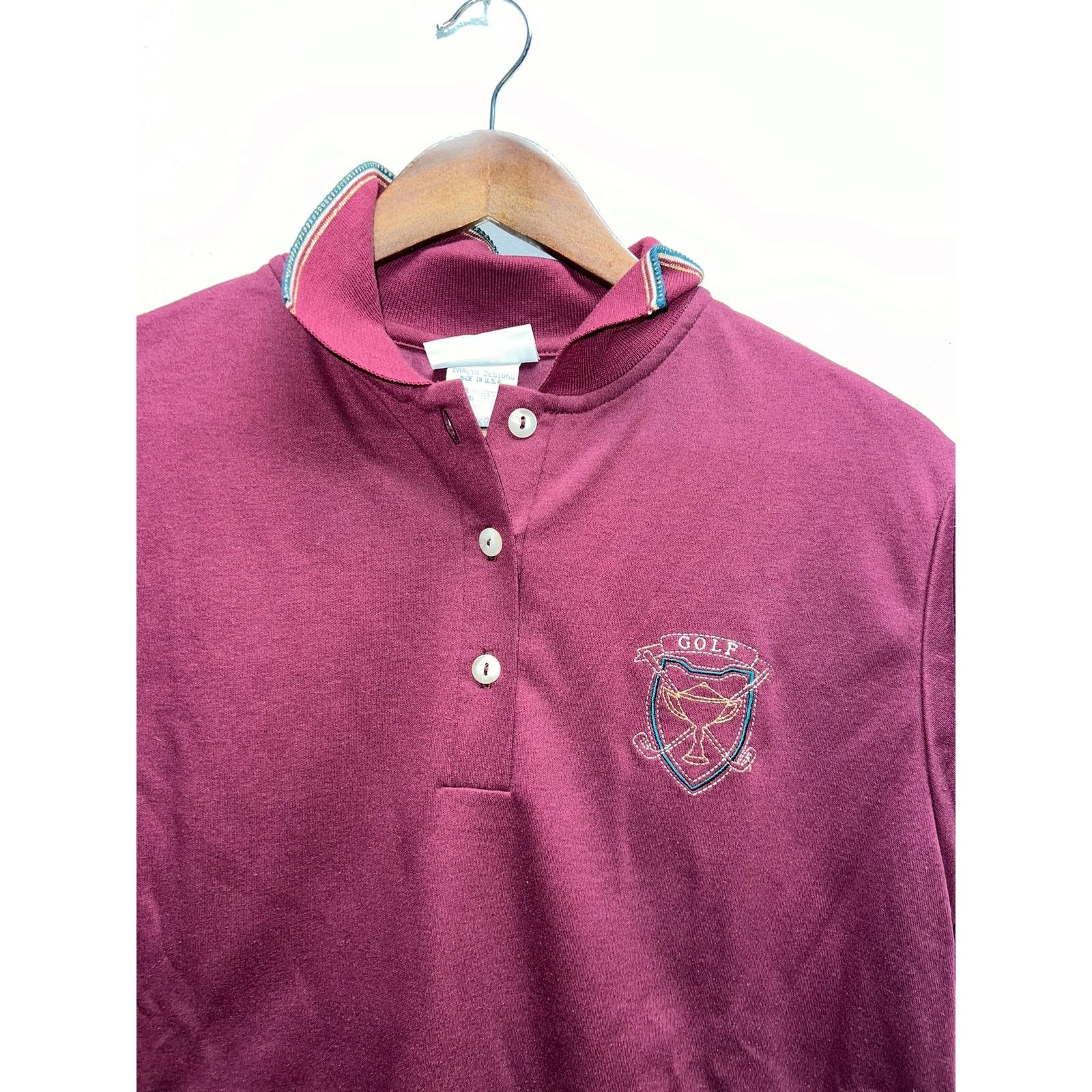 Vintage Vintage Golf Polo Shirt Golfing Daylyn USA Made Red Medium Size US M / EU 48-50 / 2 - 2 Thumbnail