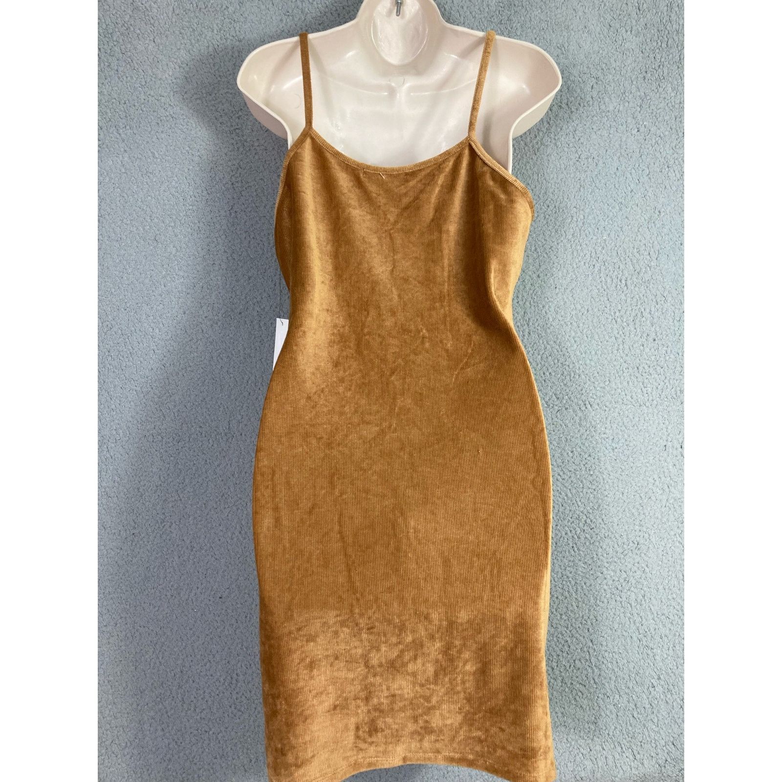 Other VIBE Sportswear Sleeveless Ribbed Mini Dress XL Beige Size XL / US 12-14 / IT 48-50 - 2 Thumbnail
